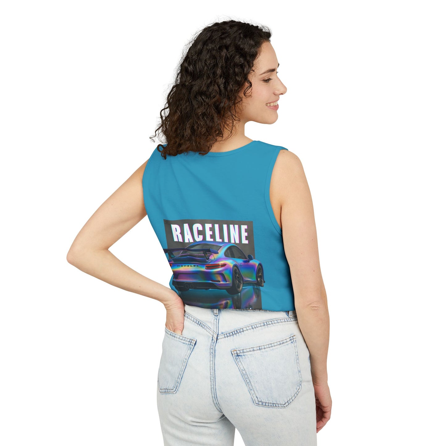 Raceline Holo Inspired Car - Unisex Garment-Dyed Tank Top