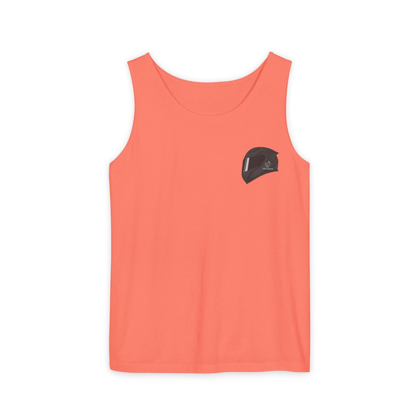 650r Backprint Cool Motorcycle Graphic Tank Top - Unisex Garment-Dyed