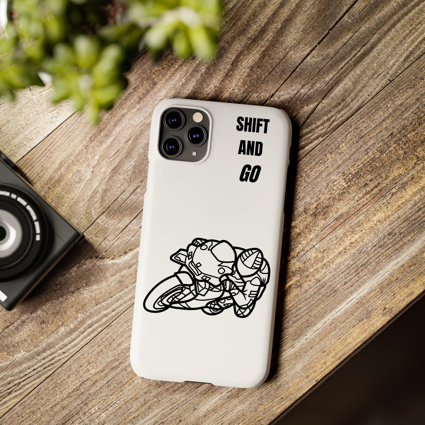 Motorcycle Slim Phone Cases - Shift and Go, Biker Gift, Moto Lover Accessory, Phone Protection, Unique Motorcycle Design