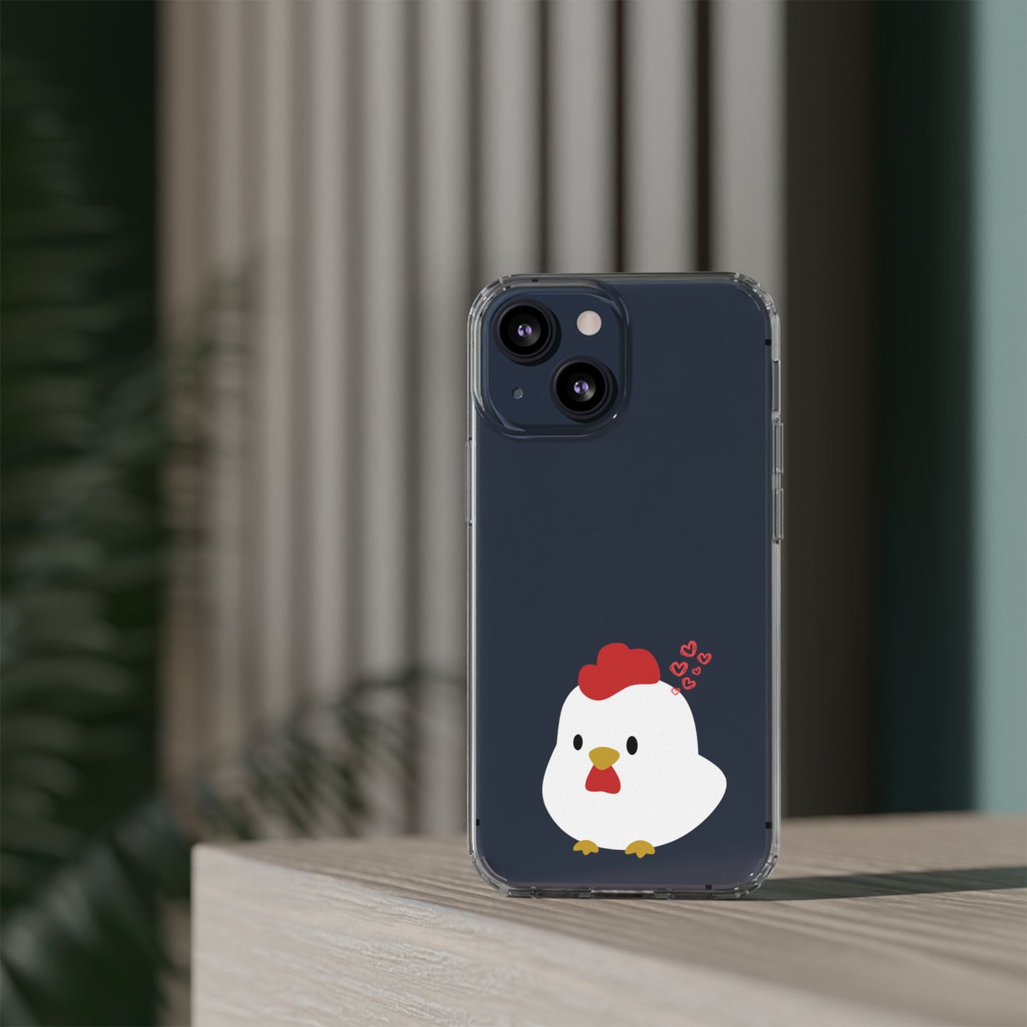 Coque transparente en forme de poulet, adorable coque pour amoureux des animaux, cadeau pour enfants, décoration de ferme, cadeau d'anniversaire