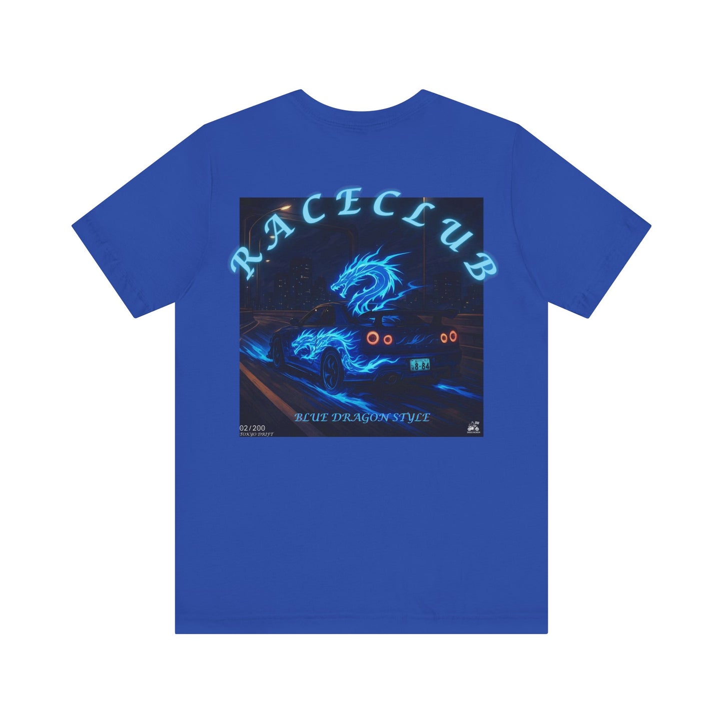 Blue Dragon Race Club Unisex Jersey Tee - Perfect Gift for Car Enthusiasts