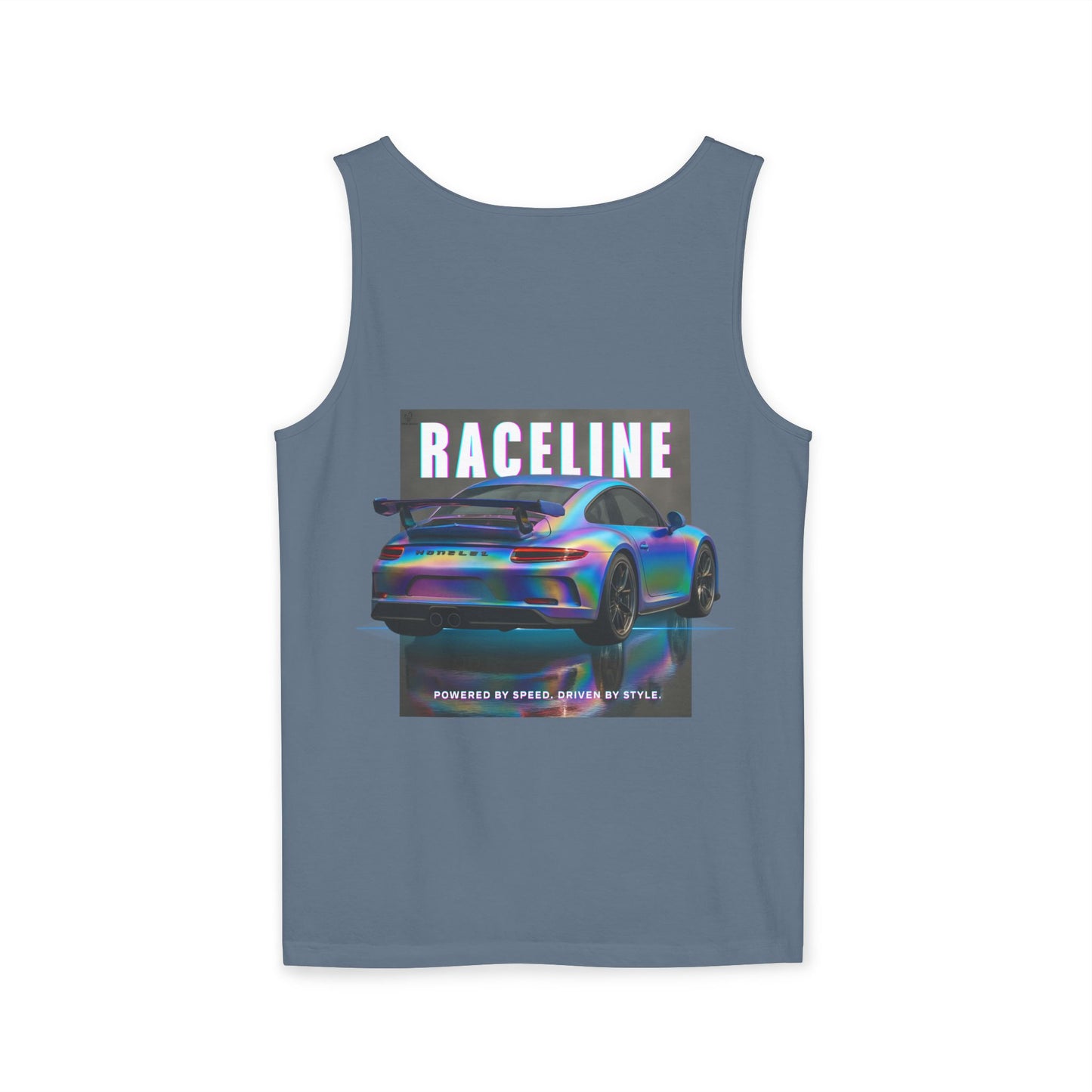 Raceline Holo Inspired Car - Unisex Garment-Dyed Tank Top