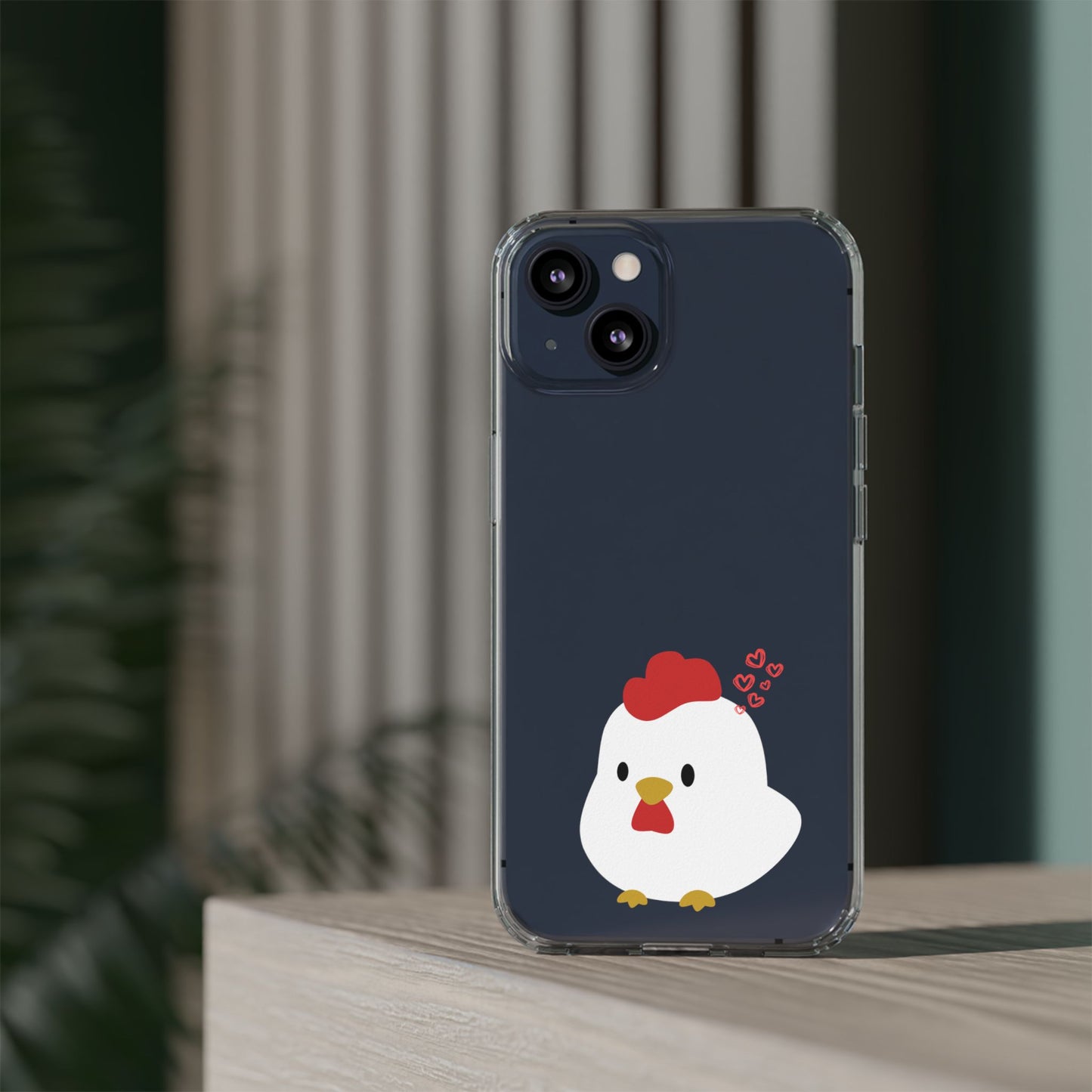 Coque transparente en forme de poulet, adorable coque pour amoureux des animaux, cadeau pour enfants, décoration de ferme, cadeau d'anniversaire
