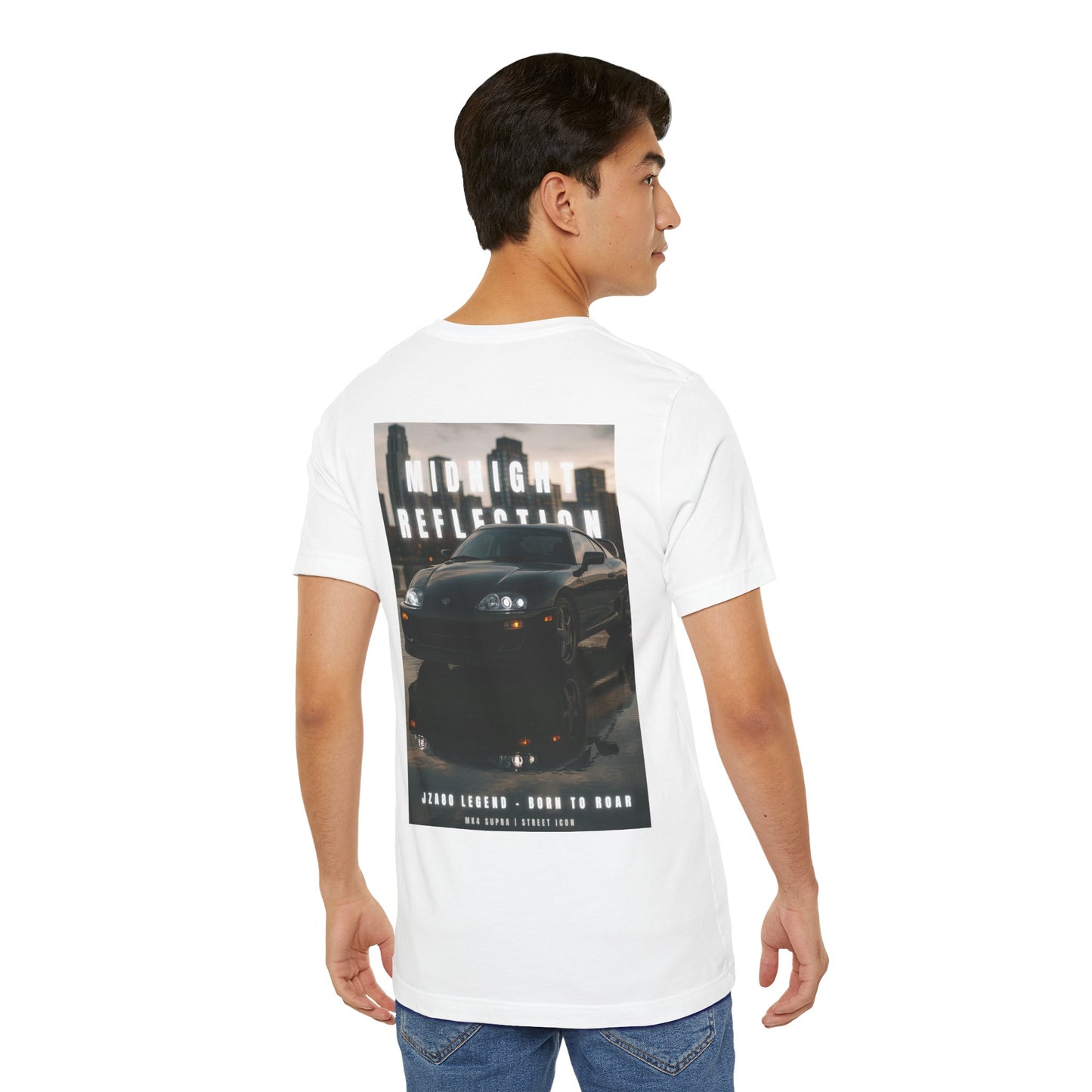Midnight Reflection Unisex Tee, Casual Streetwear, Car Lovers Gift, Graphic T-Shirt, Everyday Wear, Urban Outfit