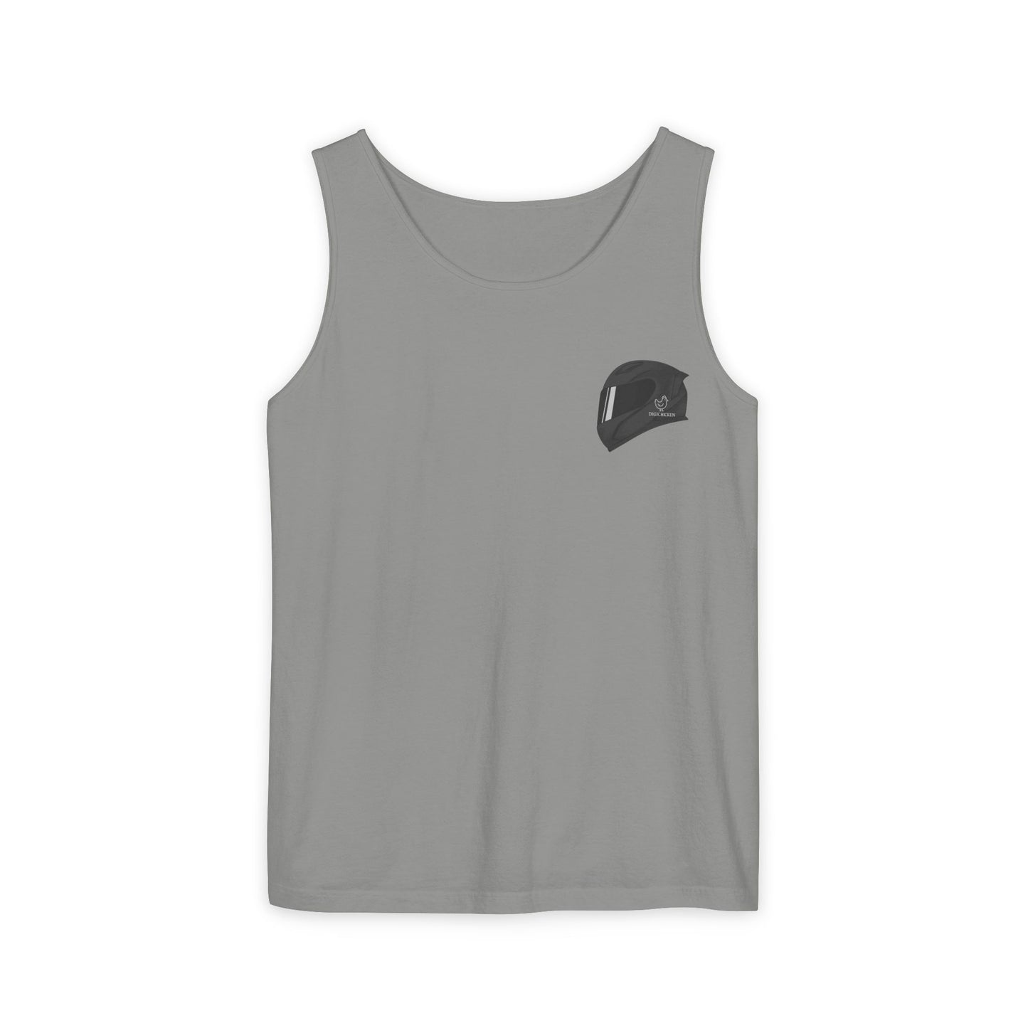 Zx6r Backprint Nice Custom Motorcycle Graphic Tank Top - Unisex Garment-Dyed