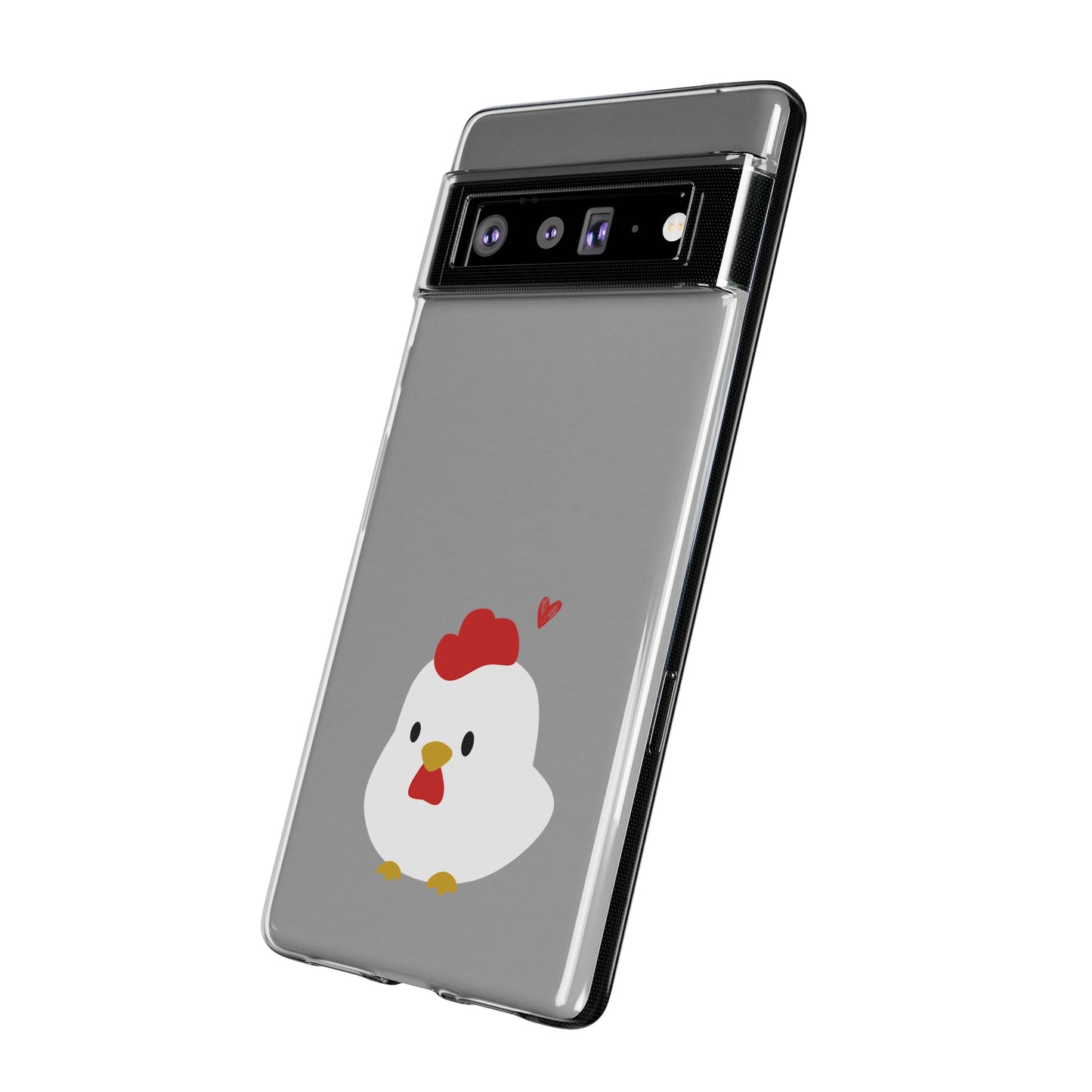Cute Chicken Soft Phone Case, Animal Phone Cover for Farm Lovers, Gifts for Her, Cute Smartphone Accessory, Chicken Lover Gift