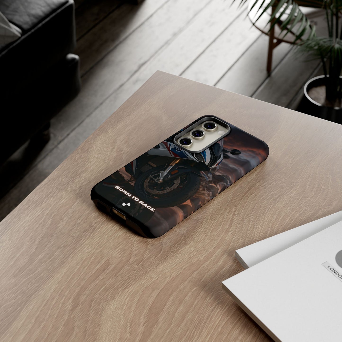 Coque de téléphone pour moto BMW – Design Born to Race