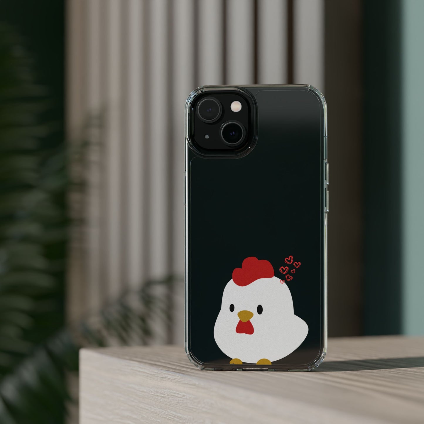 Coque transparente en forme de poulet, adorable coque pour amoureux des animaux, cadeau pour enfants, décoration de ferme, cadeau d'anniversaire