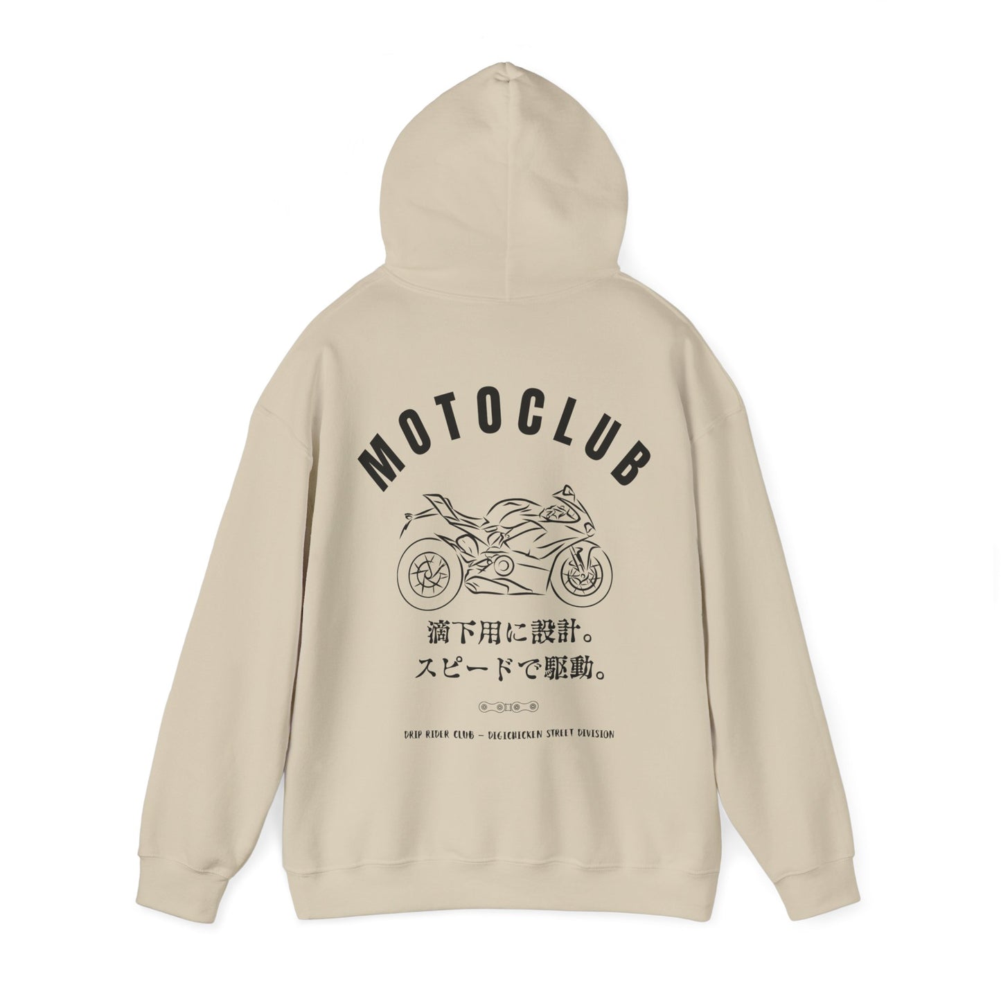 MOTOCLUB Unisex Heavy Blend™ Hooded Sweatshirt - Moto Club Graphic Hoodie for Motorcycle Enthusiasts
