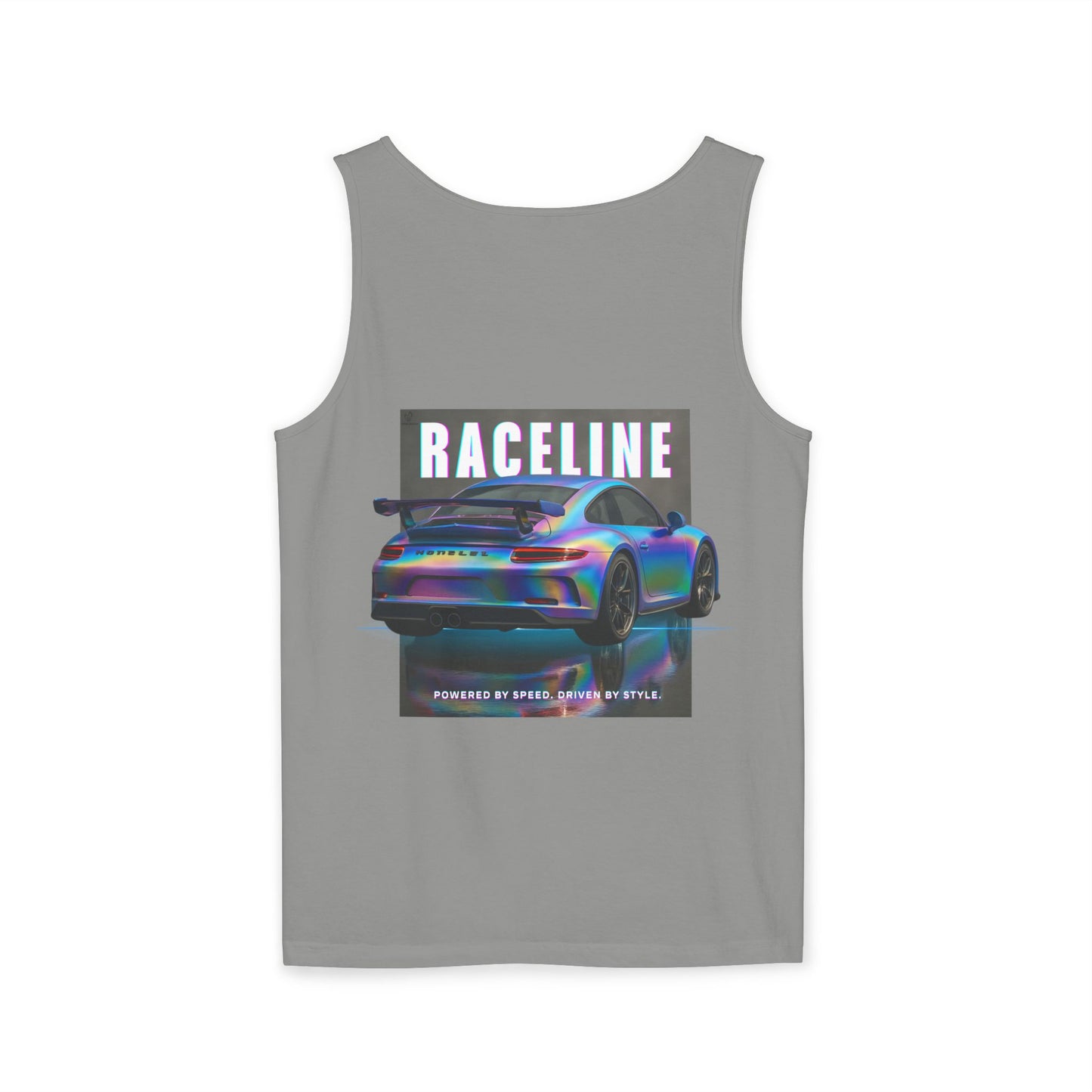 Raceline Holo Inspired Car - Unisex Garment-Dyed Tank Top
