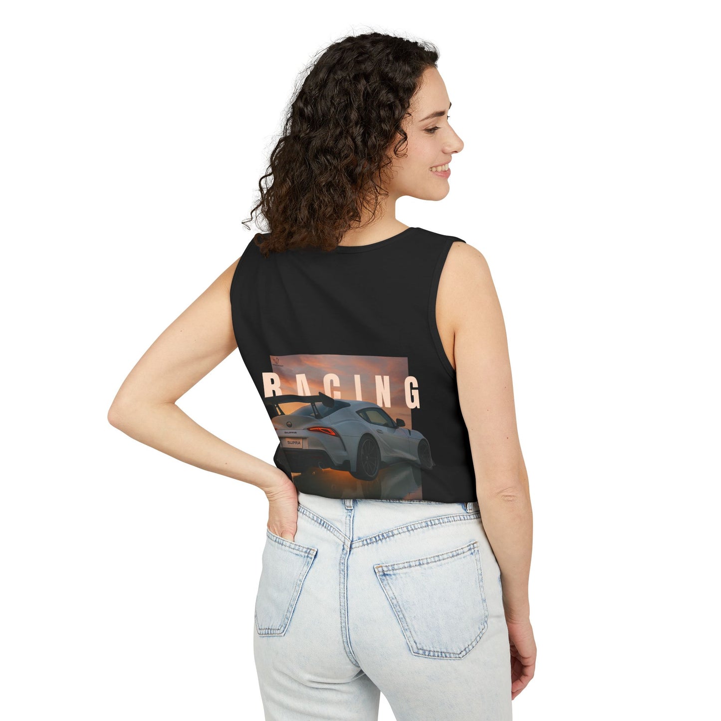 Racing Stututu Car - Unisex Garment-Dyed Tank Top