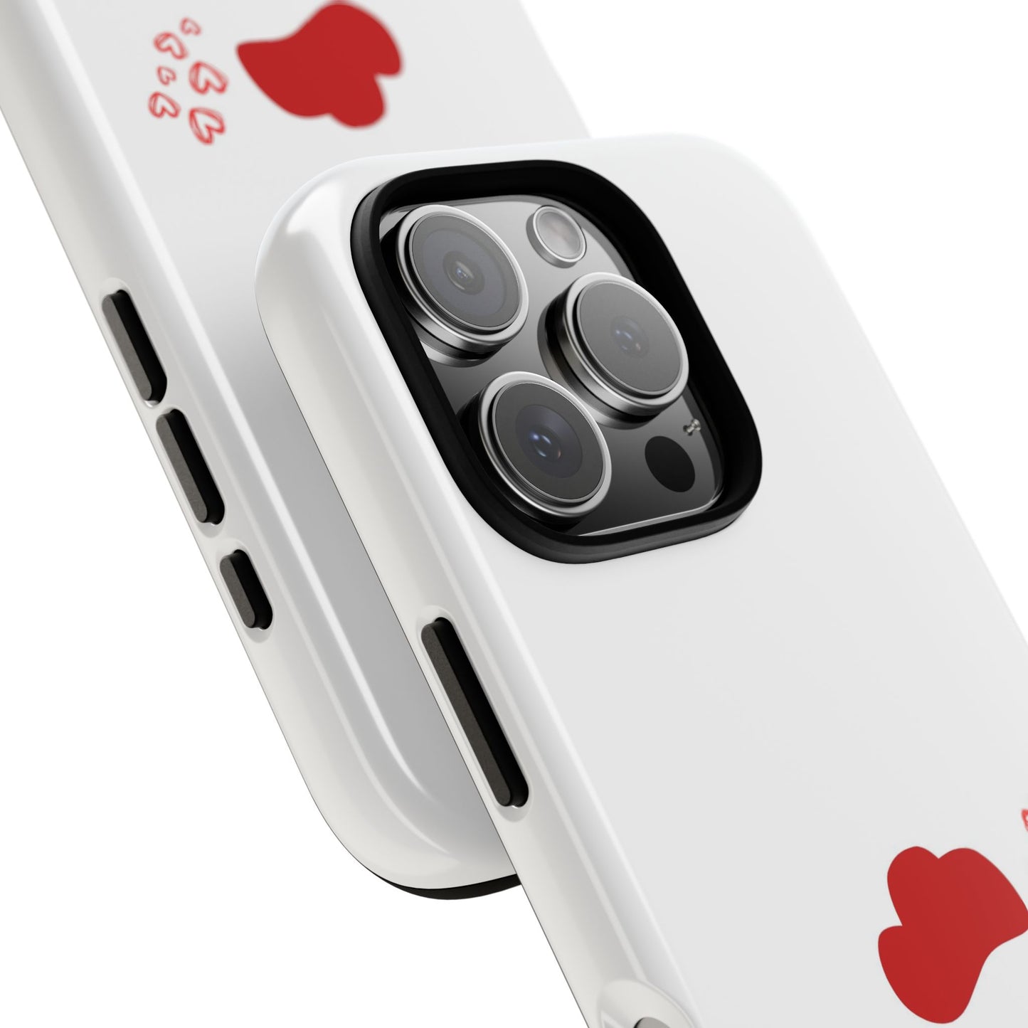Coque de téléphone mignonne en forme de poulet, coques résistantes pour les amoureux des animaux, cadeau de Saint-Valentin, décoration de ferme, accessoires mobiles uniques, motif cœur
