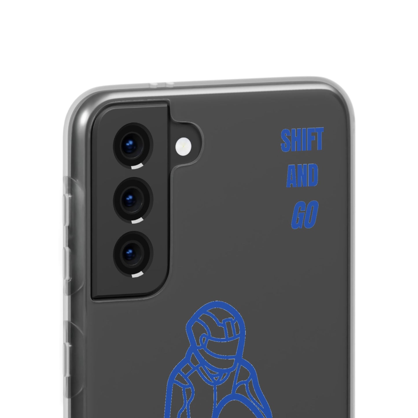 Motorcycle Flexi Cases - Shift and Go Design, Biker Gift, Phone Accessory, Sporty Case, Riding Enthusiast