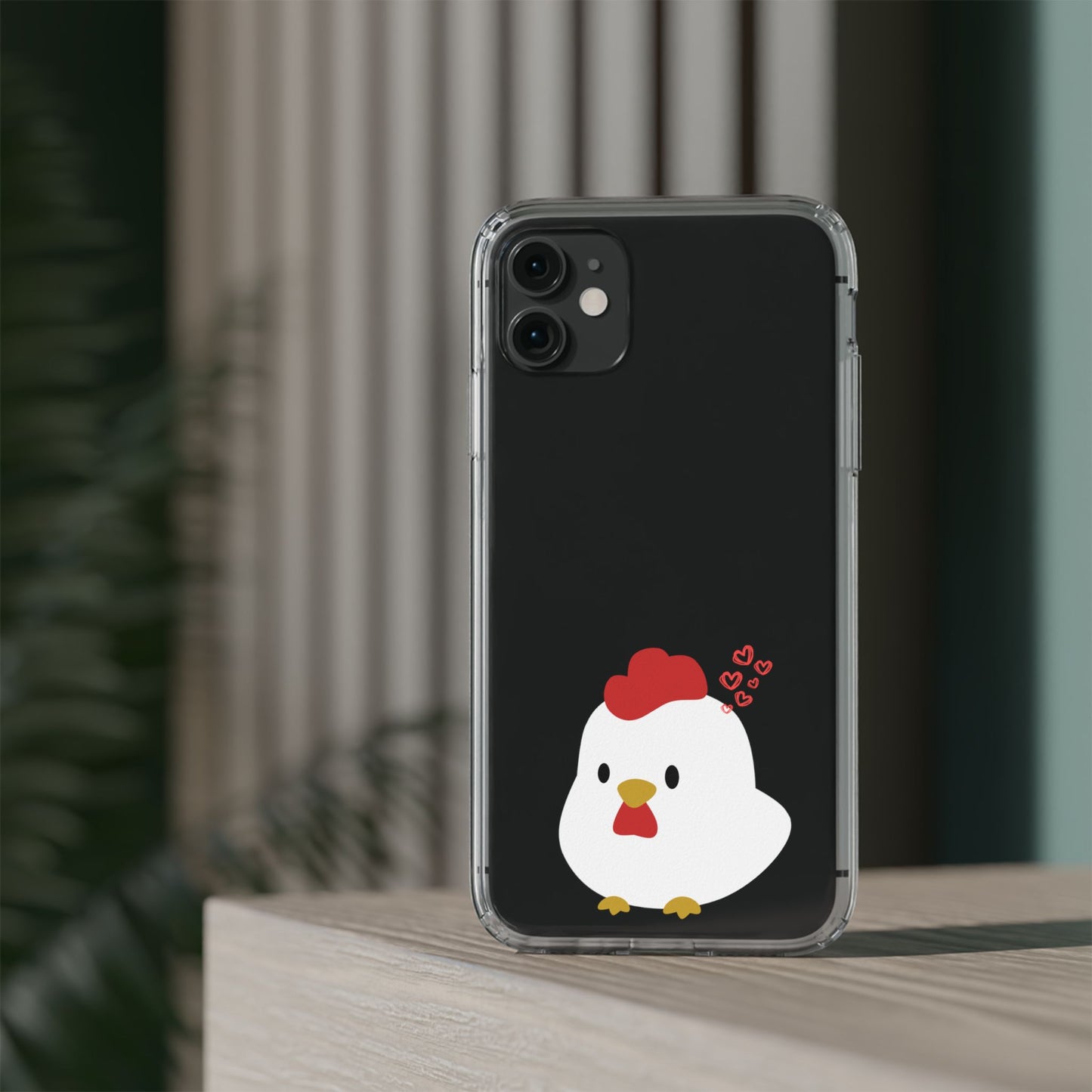 Coque transparente en forme de poulet, adorable coque pour amoureux des animaux, cadeau pour enfants, décoration de ferme, cadeau d'anniversaire