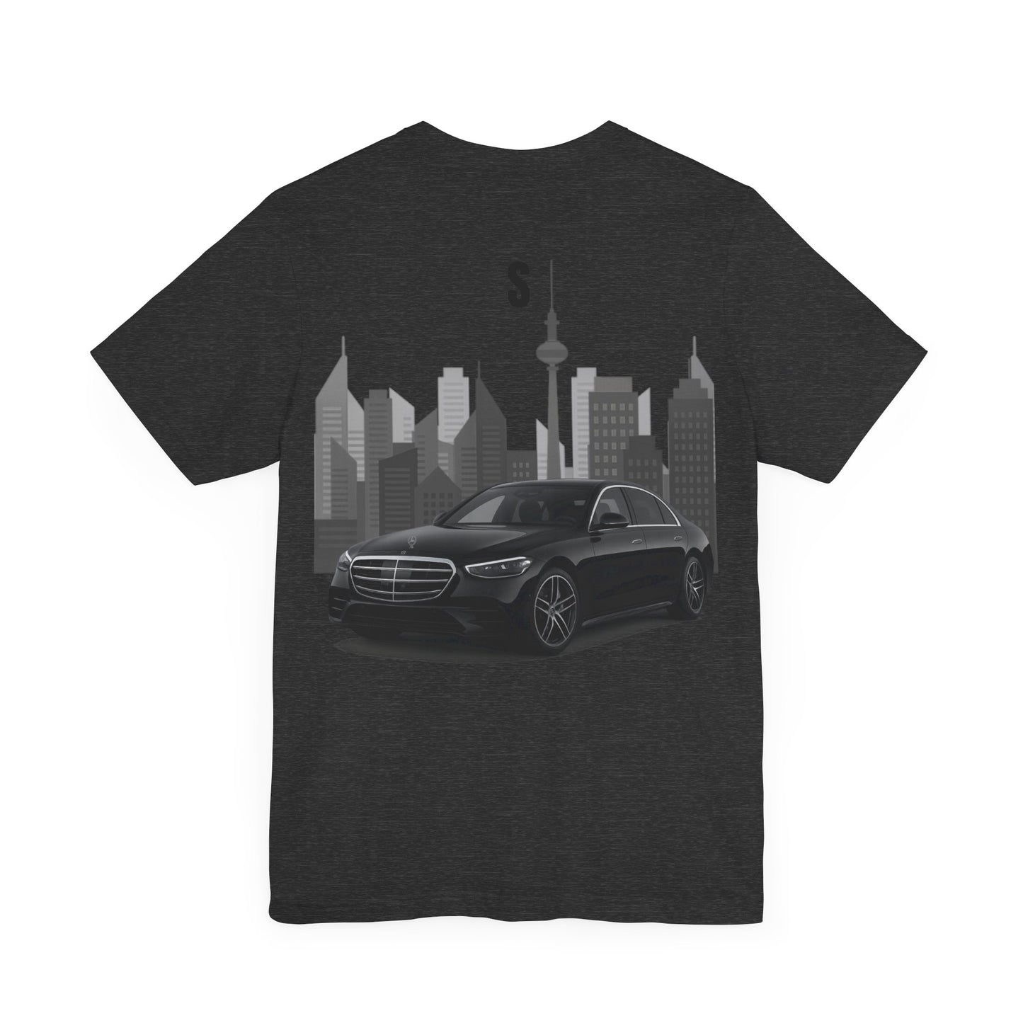 Urban Vibes Car Graphic Tee, Unisex Jersey Short Sleeve Tee, Cityscape T-Shirt, Cool Car Shirt, Gift for Car Lovers, Trendy Everyday Wear
