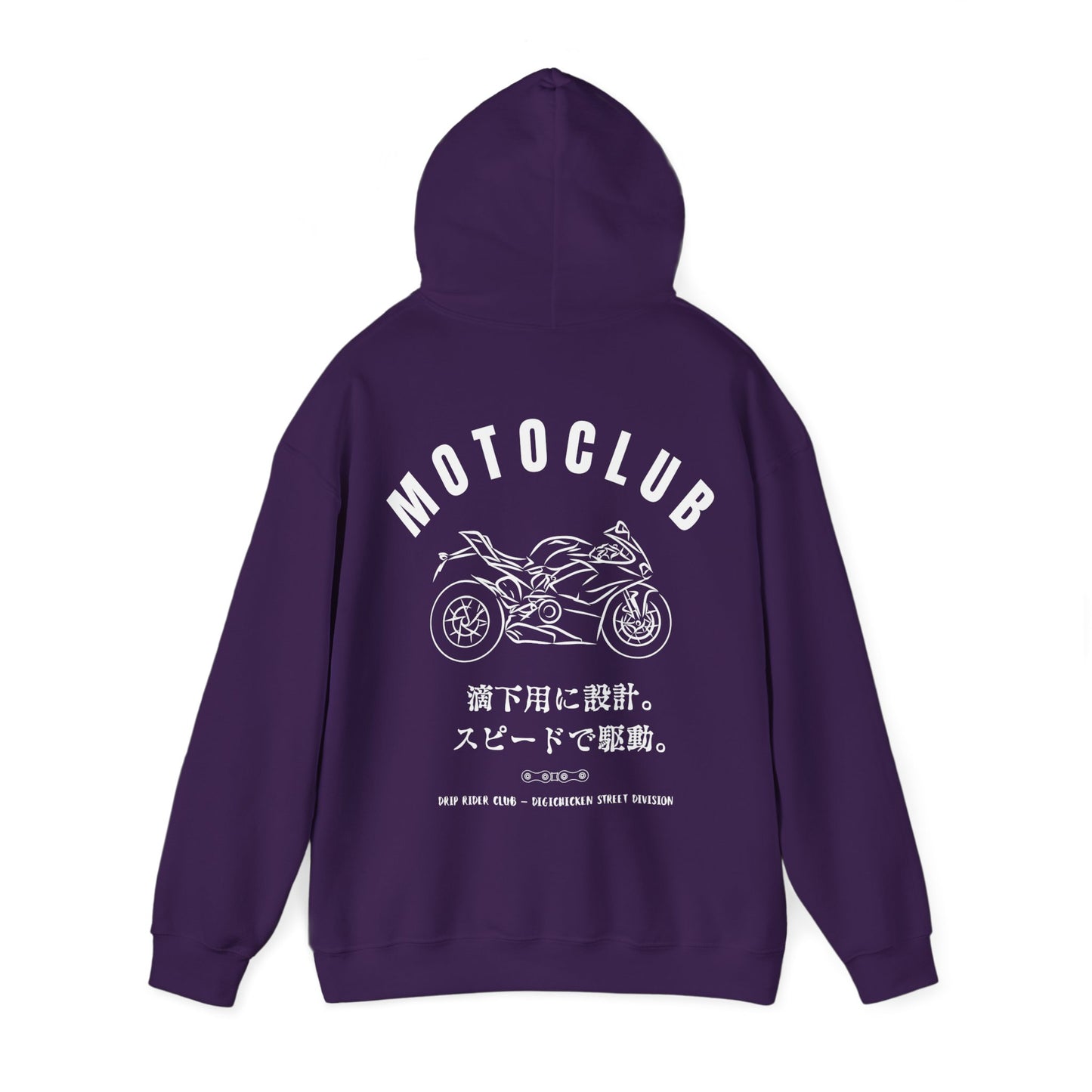 MOTOCLUB Unisex Heavy Blend™ Hooded Sweatshirt - Moto Club Graphic Hoodie for Motorcycle Enthusiasts