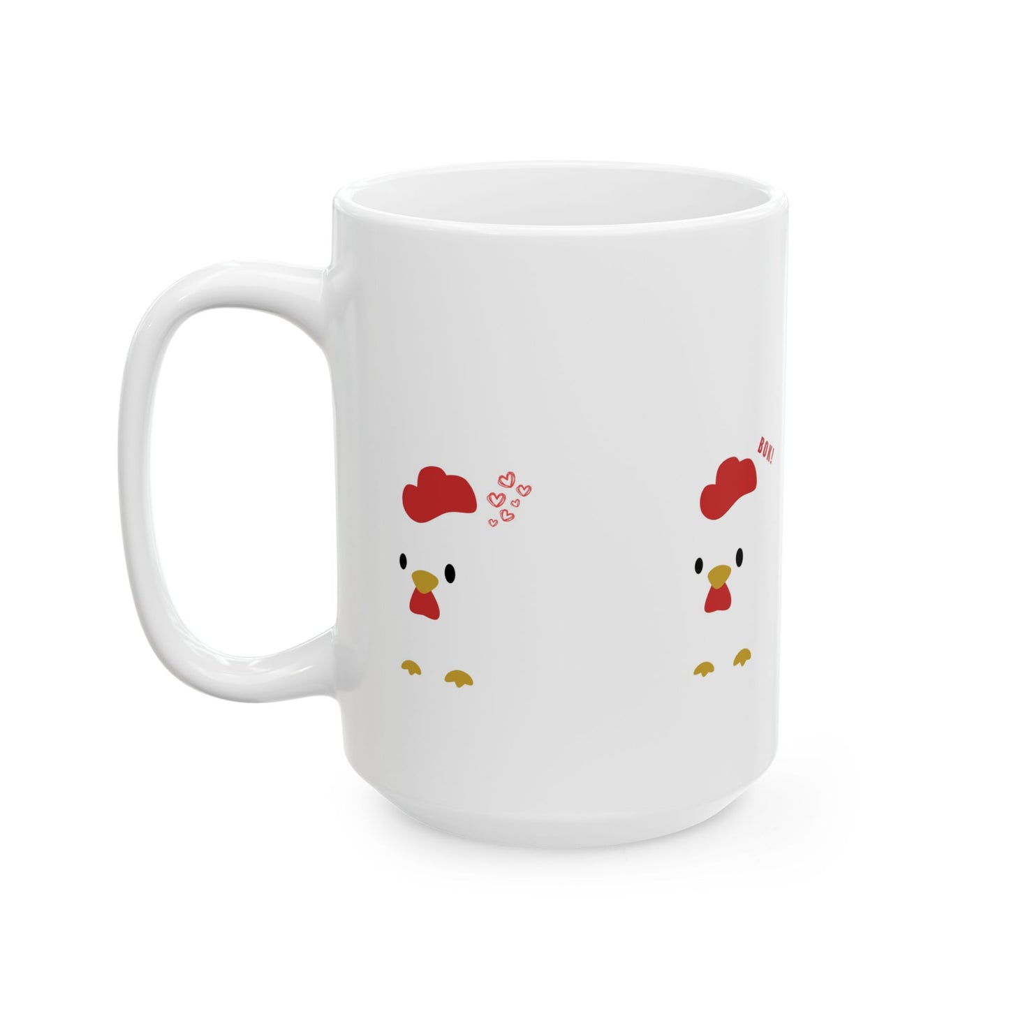 Cute Chicken Ceramic Mug, Funny Gift for Farmers, Kitchen Decor, Coffee Lover's Mug, Chicken Lover, Home and Garden