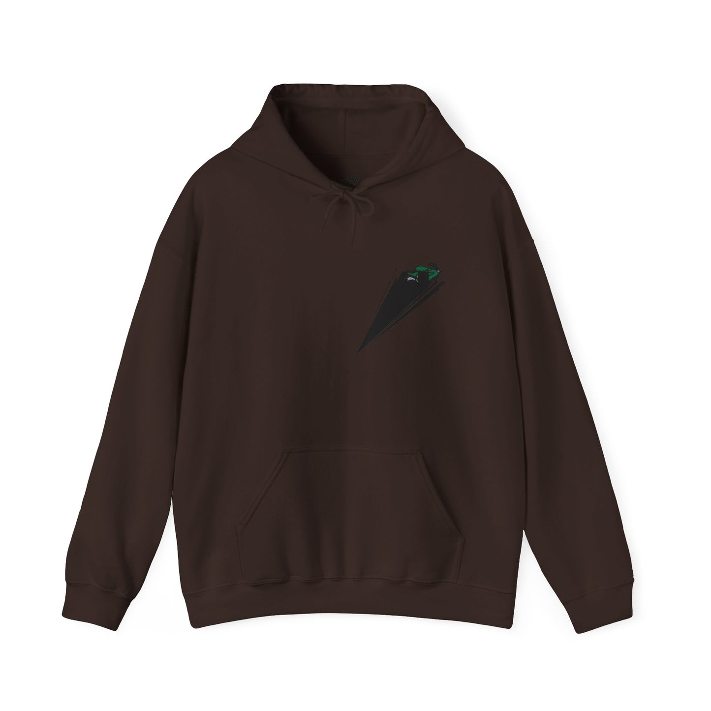 Green Motorcycle Embroidery Modern Minimalist Hoodie - Stylish Unisex Heavy Blend™ Sweatshirt with Graphic Design