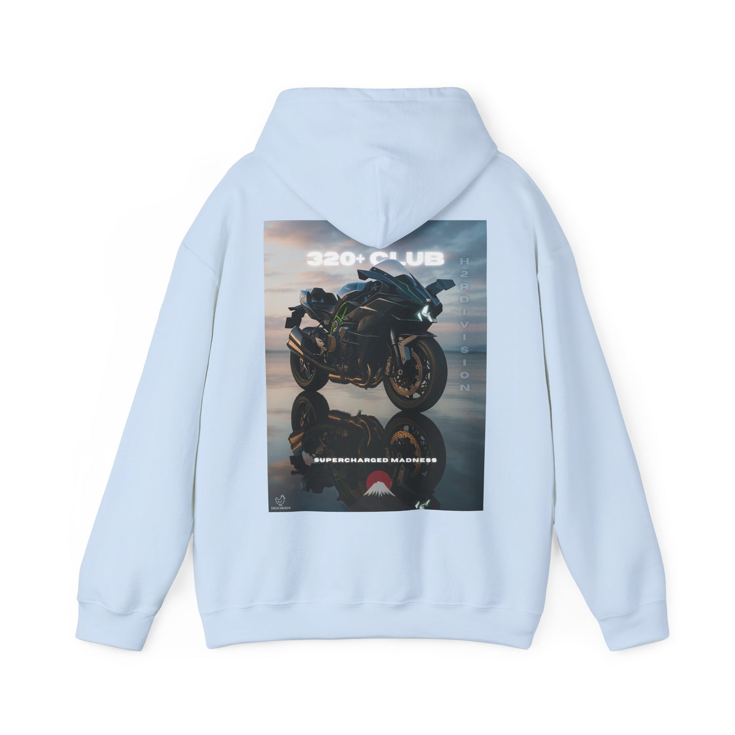 H2R Racing-Inspired Unisex Heavy Blend Hoodie with Graphic Art Design