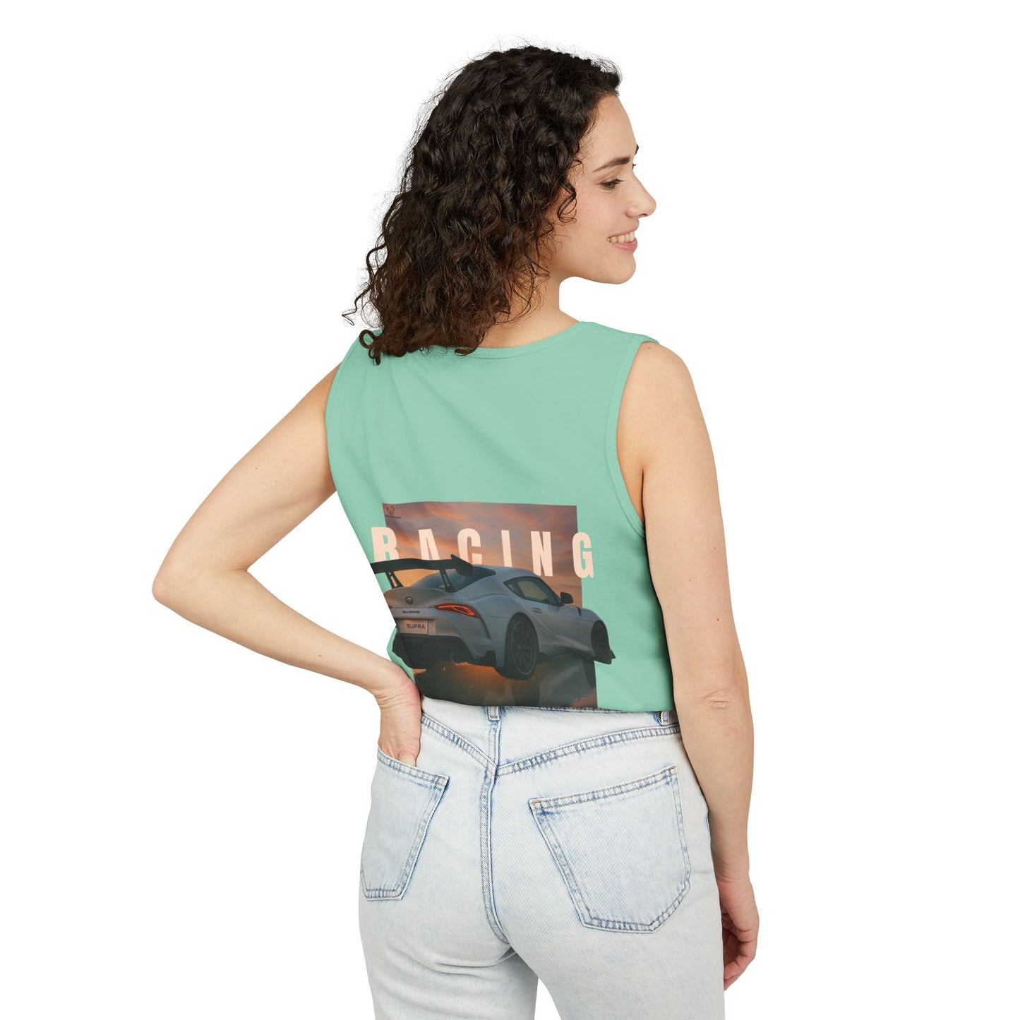 Racing Stututu Car - Unisex Garment-Dyed Tank Top