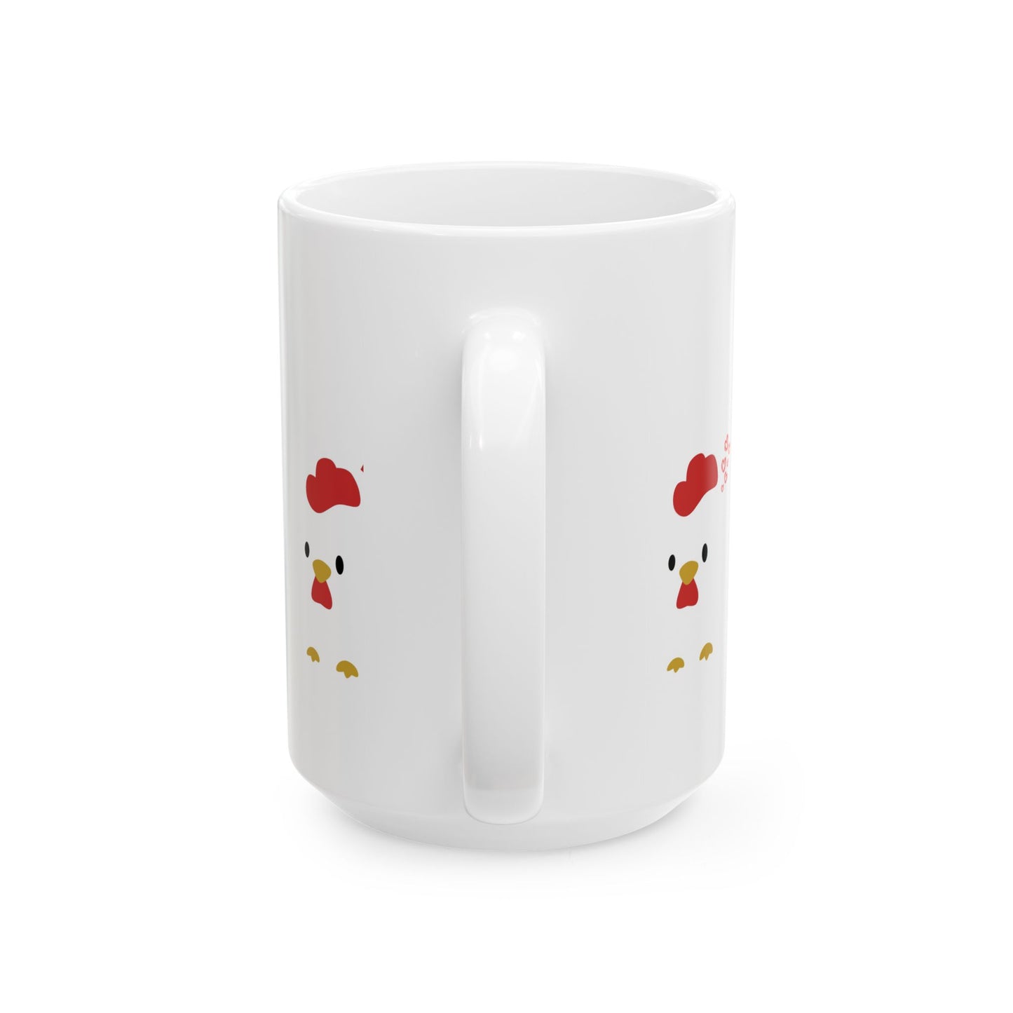 Cute Chicken Ceramic Mug, Funny Gift for Farmers, Kitchen Decor, Coffee Lover's Mug, Chicken Lover, Home and Garden