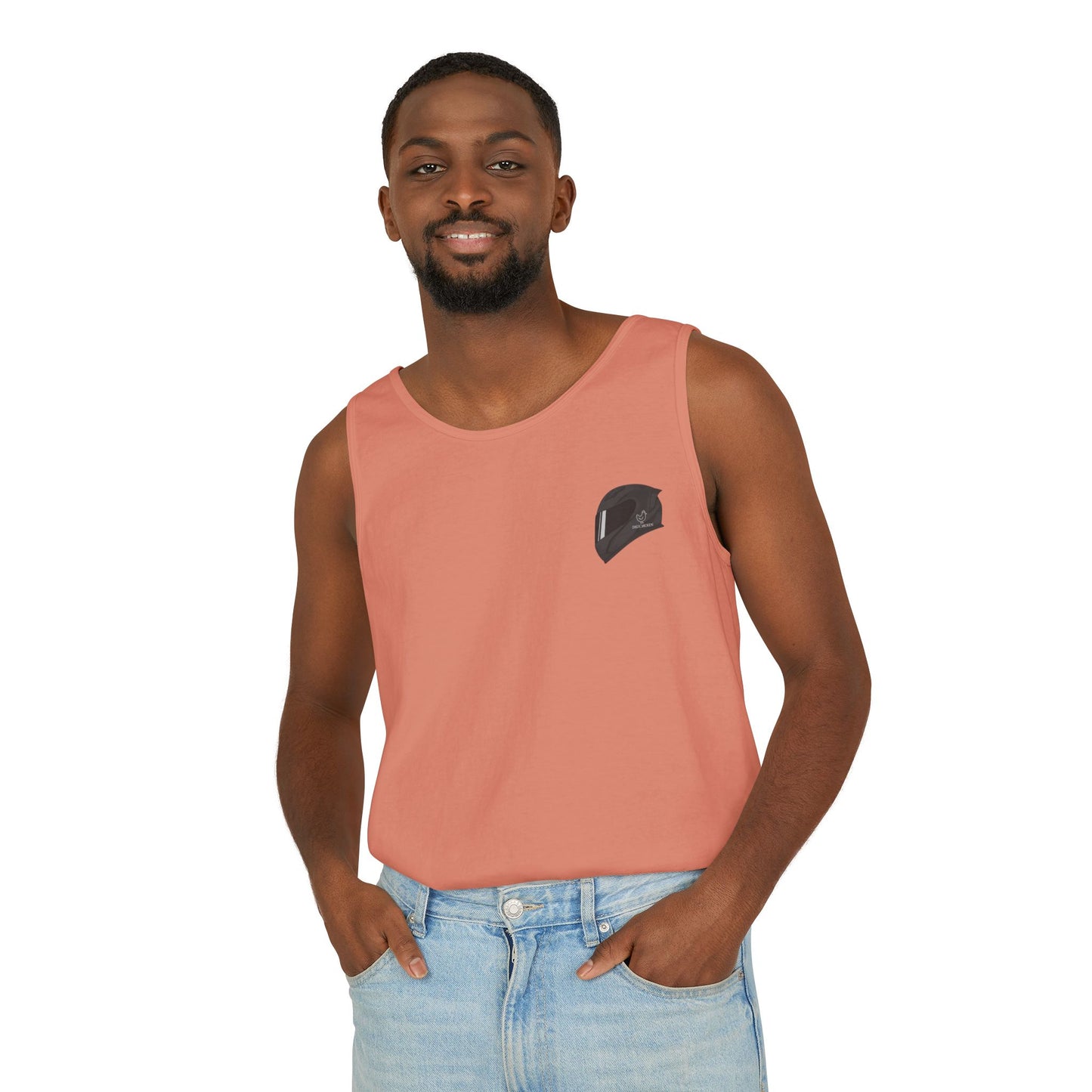 Fireblade Unisex Garment-Dyed Tank Top - Motorcycle Enthusiast Design