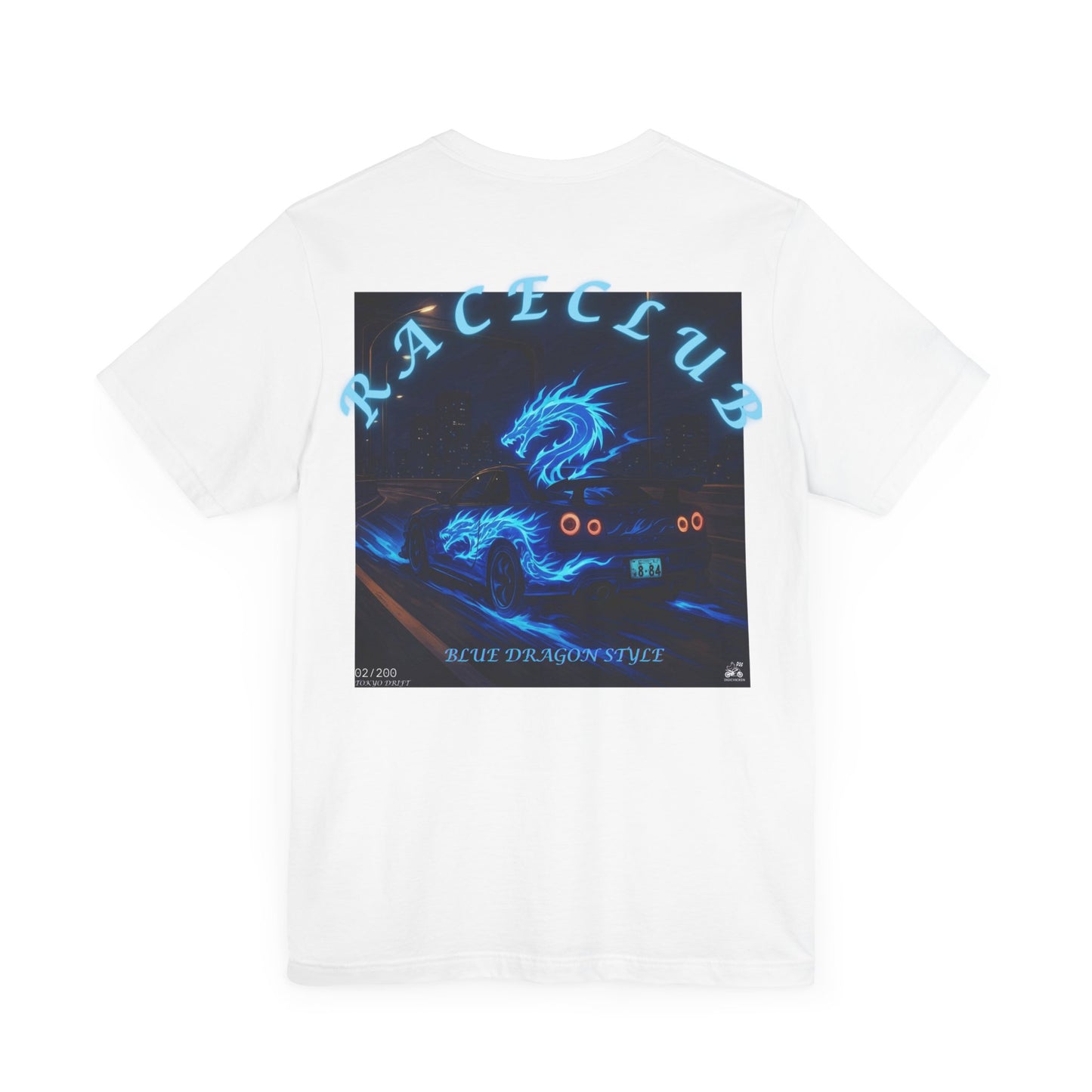 Blue Dragon Race Club Unisex Jersey Tee - Perfect Gift for Car Enthusiasts