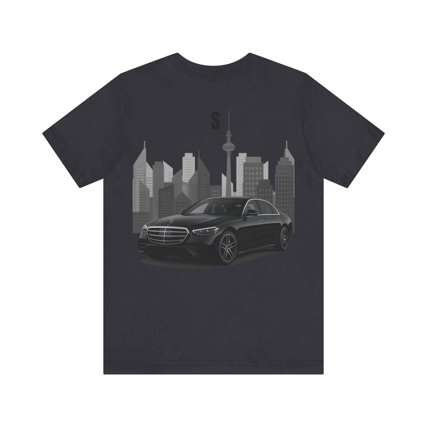 Urban Vibes Car Graphic Tee, Unisex Jersey Short Sleeve Tee, Cityscape T-Shirt, Cool Car Shirt, Gift for Car Lovers, Trendy Everyday Wear