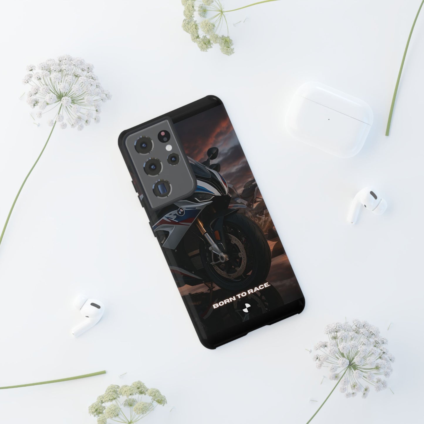 Coque de téléphone pour moto BMW – Design Born to Race