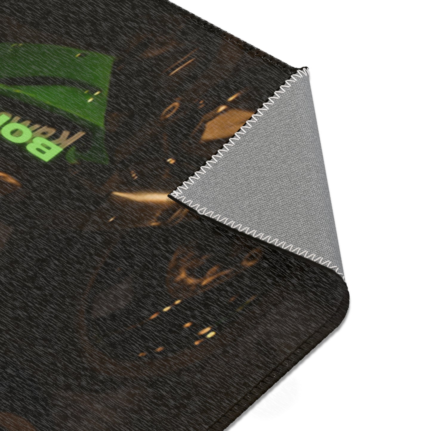 Zx6r Kawasaki Motorcycle Area Rug – Born of the Dark Design for Bikers