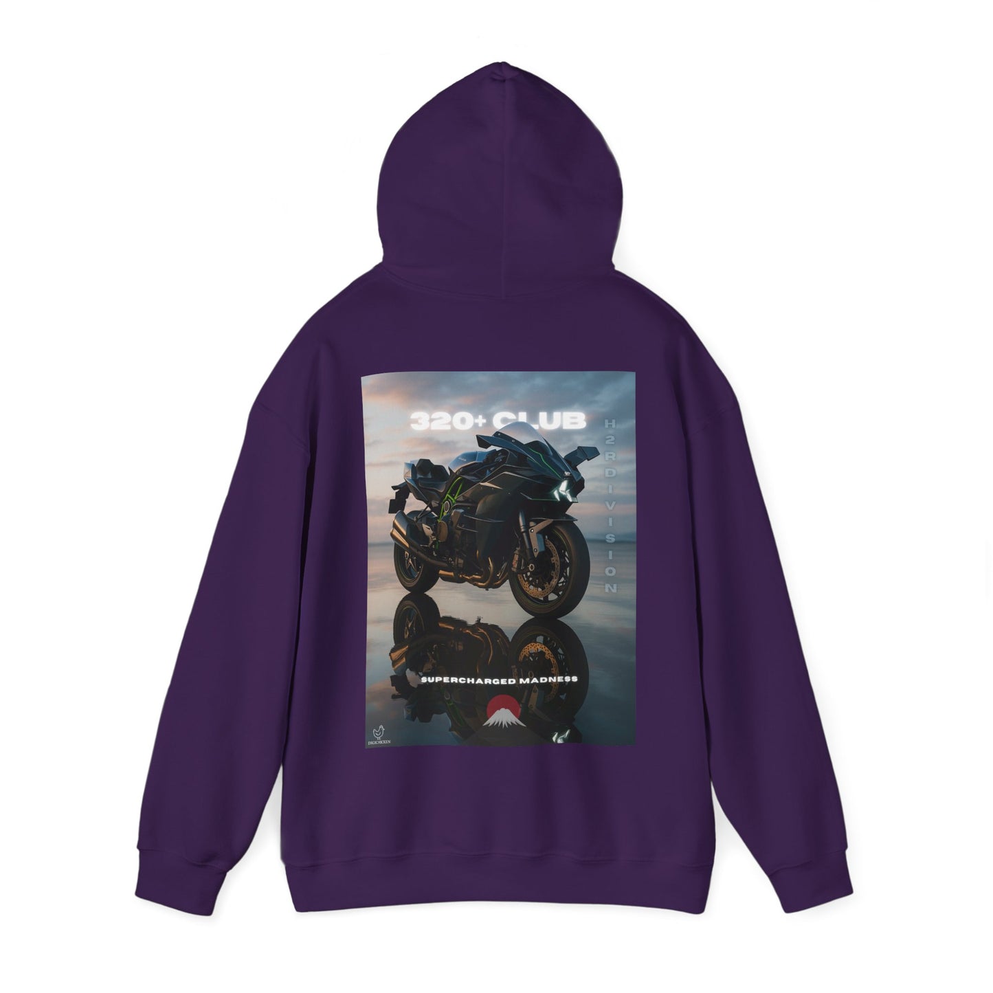 H2R Racing-Inspired Unisex Heavy Blend Hoodie with Graphic Art Design