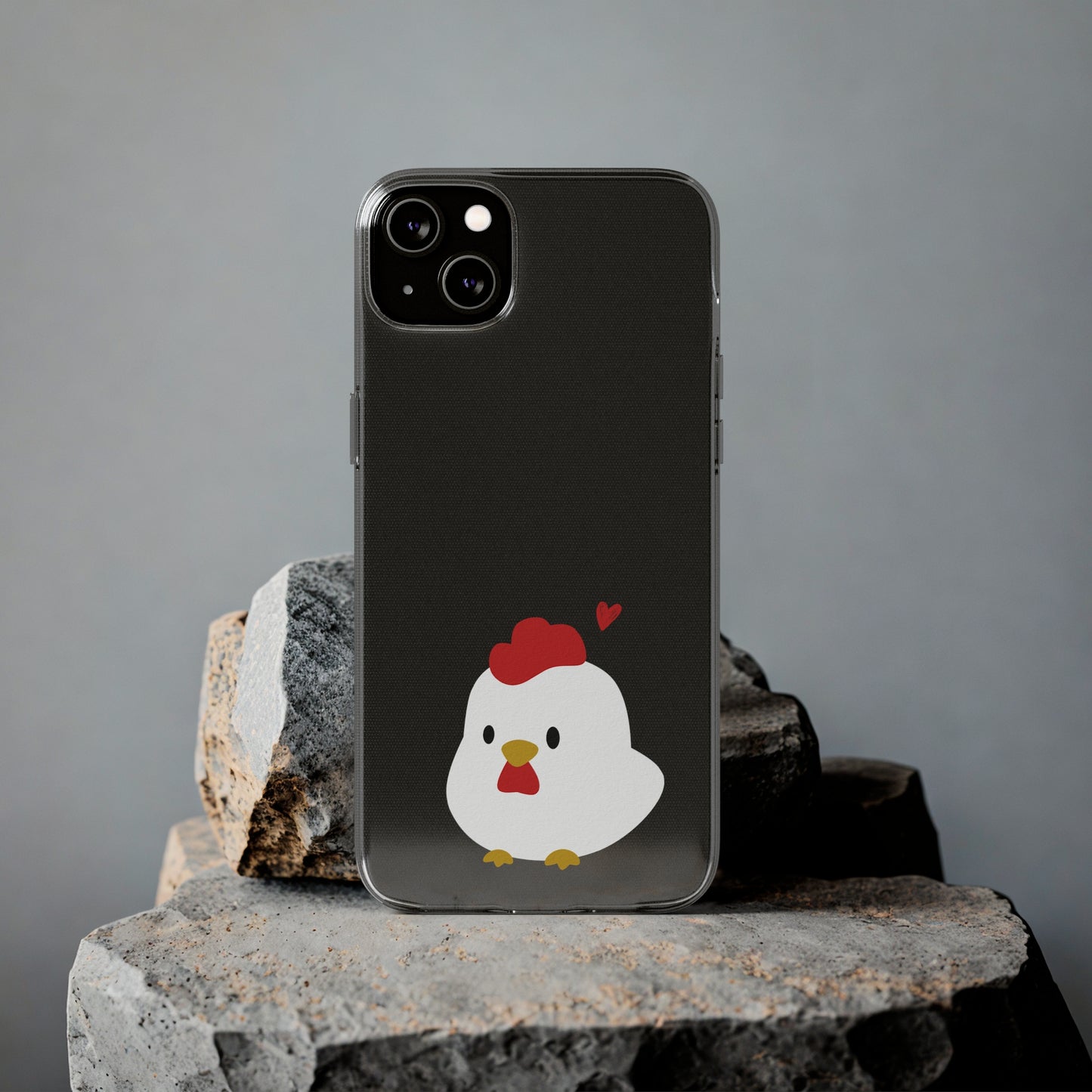 Cute Chicken Soft Phone Case, Animal Phone Cover for Farm Lovers, Gifts for Her, Cute Smartphone Accessory, Chicken Lover Gift
