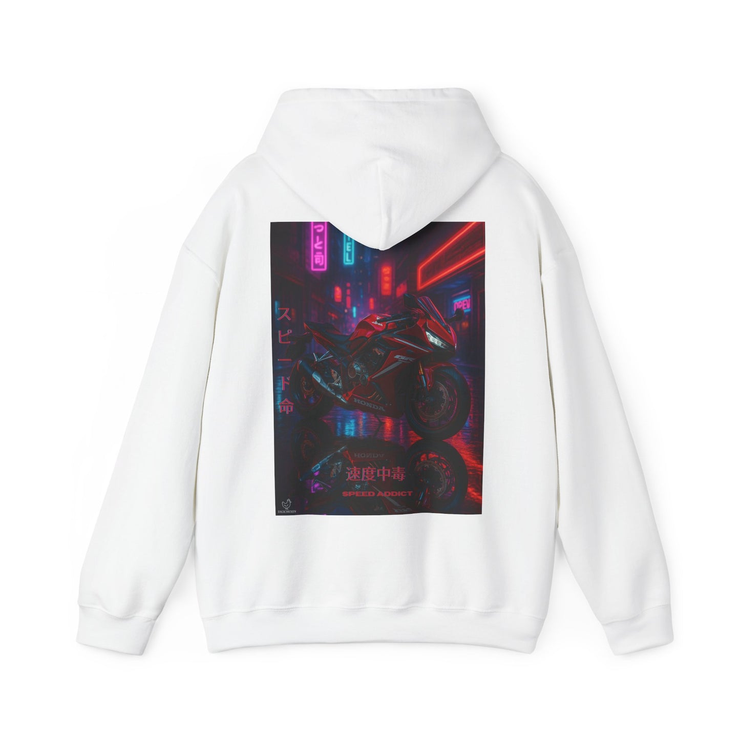 650r Motorcycle Urban Vibes Unisex Hoodie - Neon Night Design