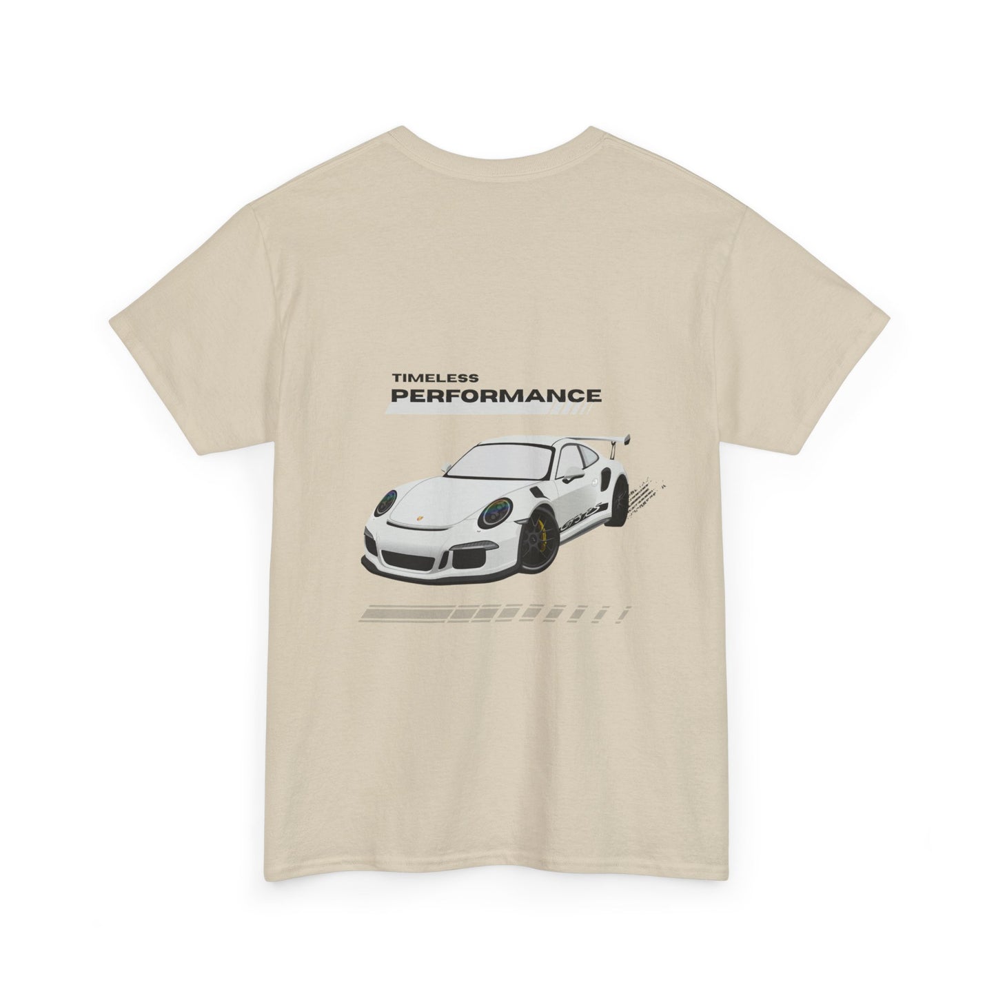 Performance intemporelle, Porsche, T-shirt unisexe en coton épais, T-shirt pour passionné d'automobile, Cadeau automobile, Vêtements de sport automobile, Tenue décontractée, T-shirt unisexe