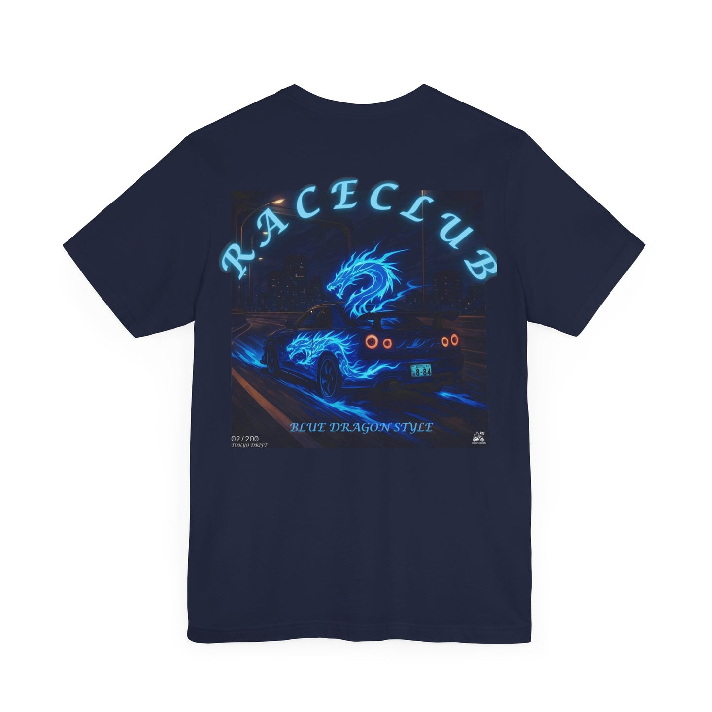 Blue Dragon Race Club Unisex Jersey Tee - Perfect Gift for Car Enthusiasts