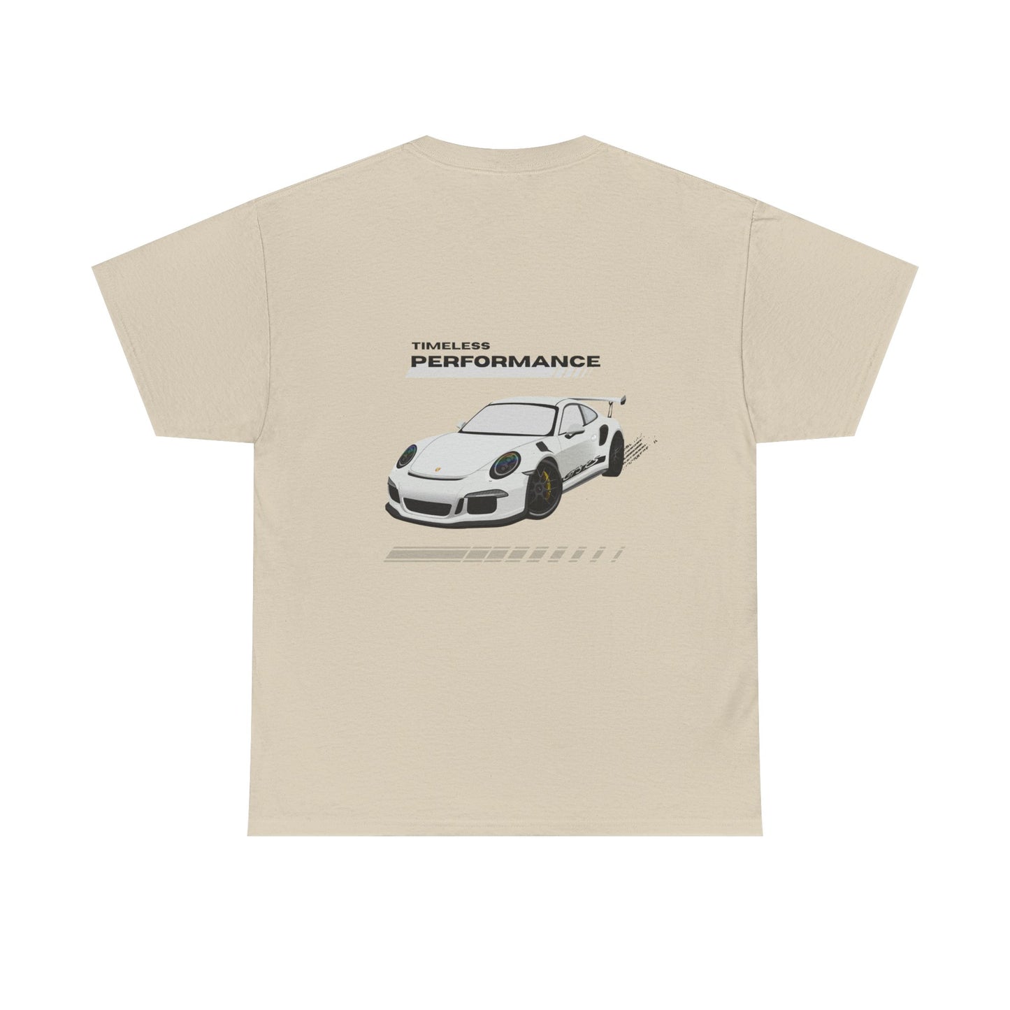 Performance intemporelle, Porsche, T-shirt unisexe en coton épais, T-shirt pour passionné d'automobile, Cadeau automobile, Vêtements de sport automobile, Tenue décontractée, T-shirt unisexe