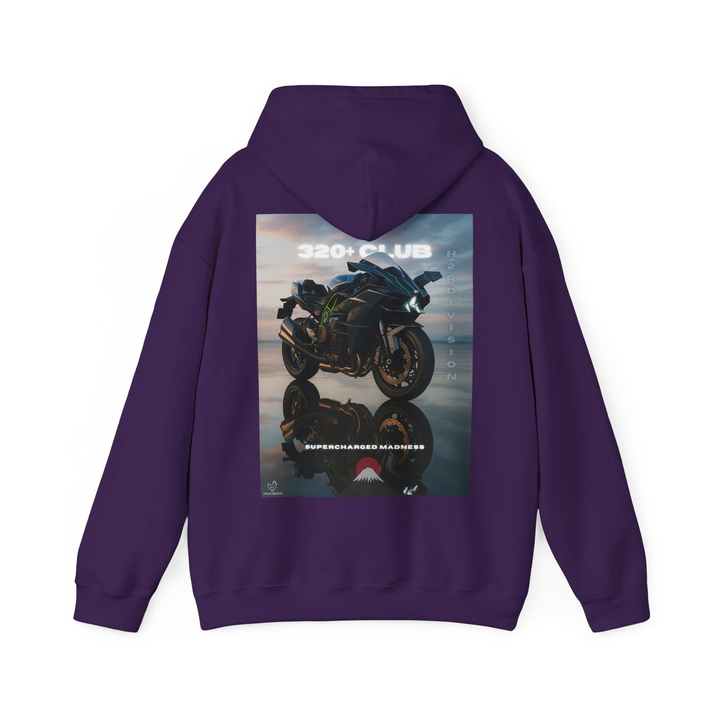H2R Racing-Inspired Unisex Heavy Blend Hoodie with Graphic Art Design