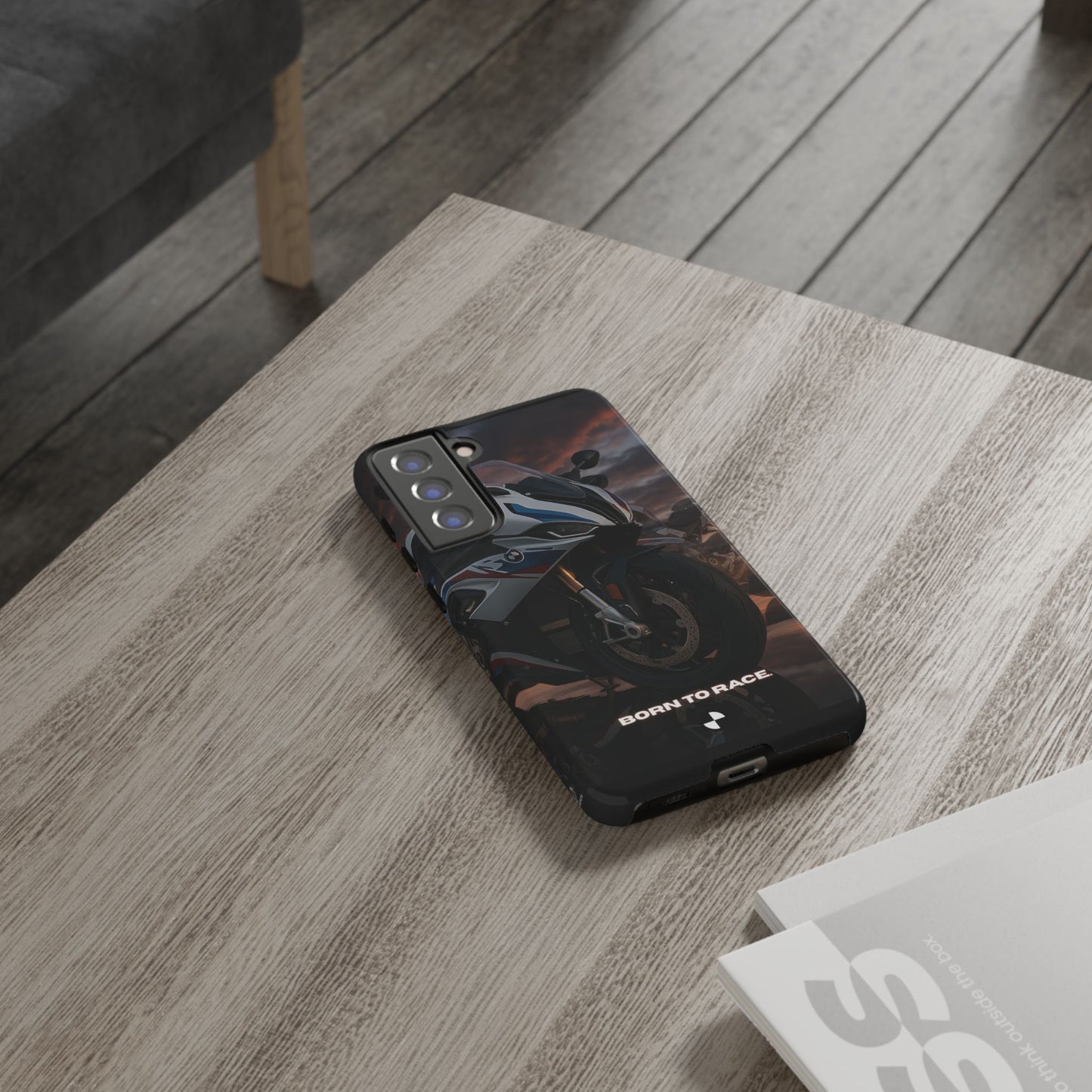 Coque de téléphone pour moto BMW – Design Born to Race