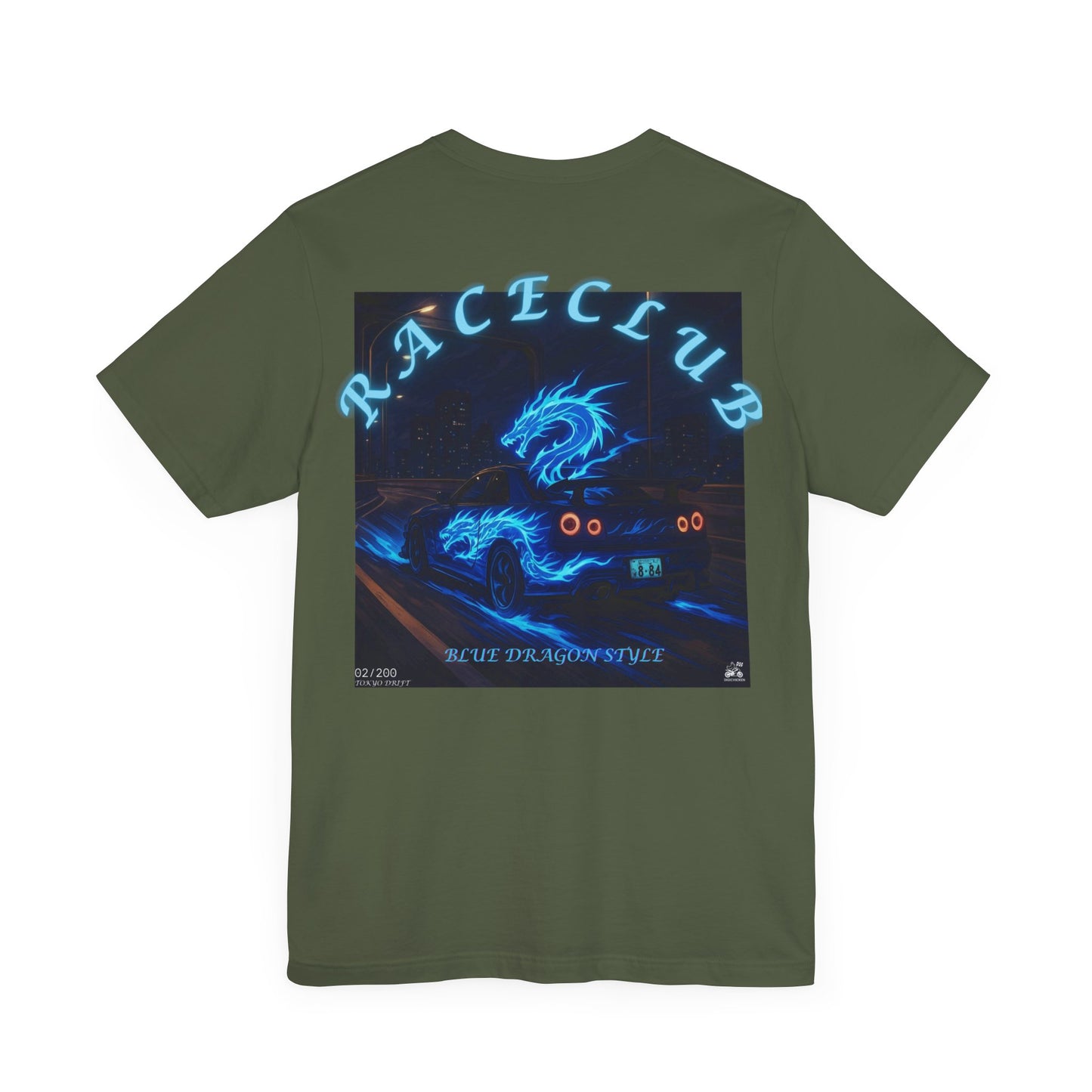 Blue Dragon Race Club Unisex Jersey Tee - Perfect Gift for Car Enthusiasts