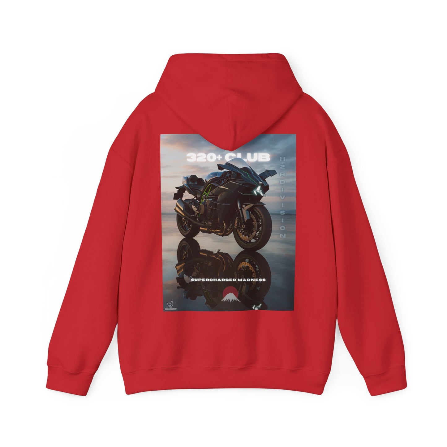 H2R Racing-Inspired Unisex Heavy Blend Hoodie with Graphic Art Design