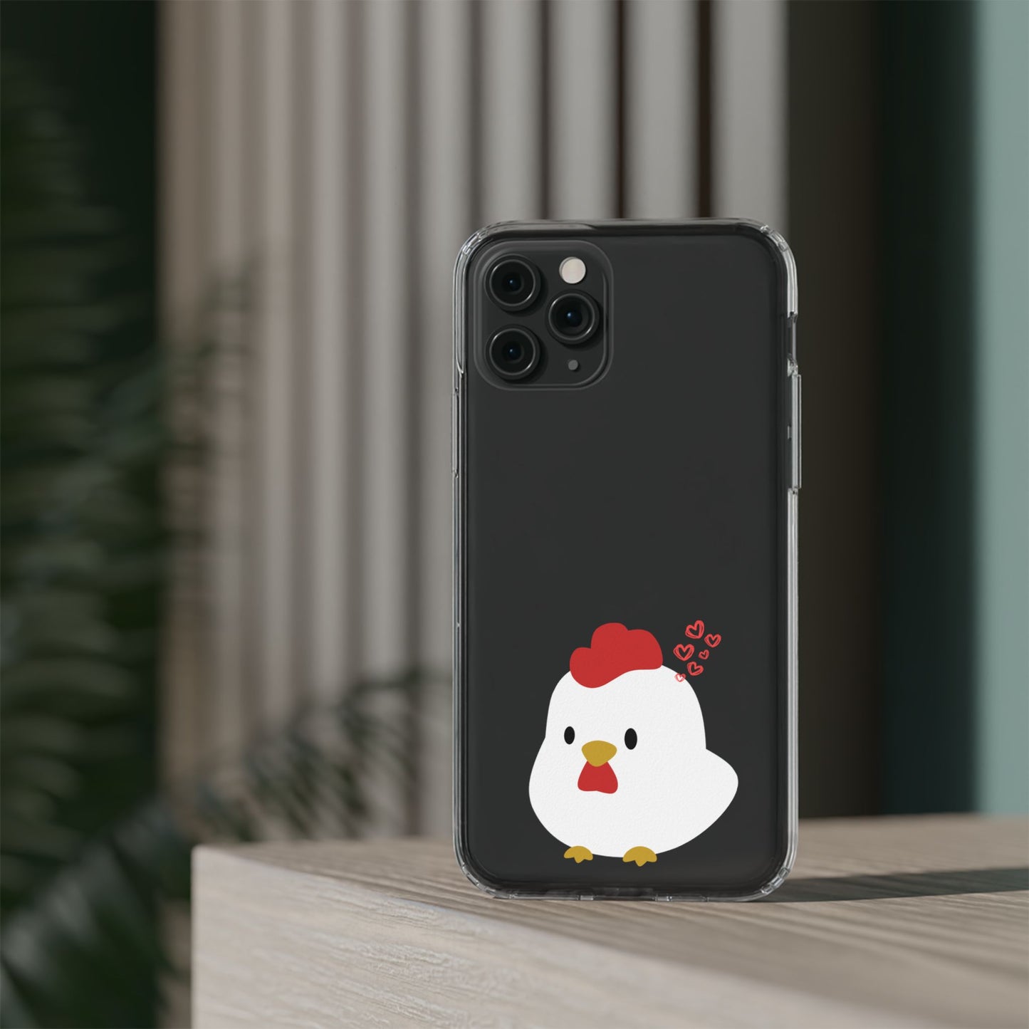 Coque transparente en forme de poulet, adorable coque pour amoureux des animaux, cadeau pour enfants, décoration de ferme, cadeau d'anniversaire