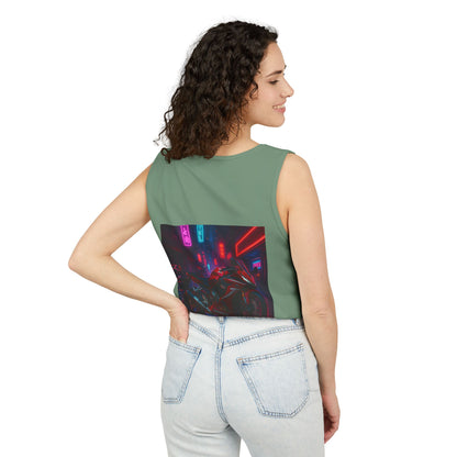 650r Backprint Cool Motorcycle Graphic Tank Top - Unisex Garment-Dyed