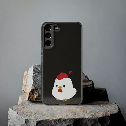 Cute Chicken Soft Phone Case, Animal Phone Cover for Farm Lovers, Gifts for Her, Cute Smartphone Accessory, Chicken Lover Gift