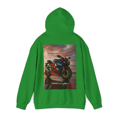 Fireblade Unisex Heavy Blend™ Motorcycle Sweatshirt - Retro Bike Design