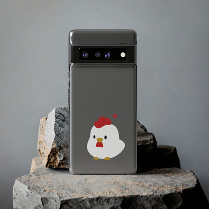 Cute Chicken Soft Phone Case, Animal Phone Cover for Farm Lovers, Gifts for Her, Cute Smartphone Accessory, Chicken Lover Gift