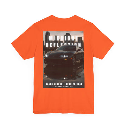 Midnight Reflection Unisex Tee, Casual Streetwear, Car Lovers Gift, Graphic T-Shirt, Everyday Wear, Urban Outfit