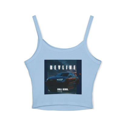 Audi Racing Inspired Backprint Spaghetti Strap Tank Top