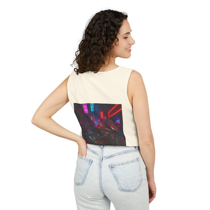 650r Backprint Cool Motorcycle Graphic Tank Top - Unisex Garment-Dyed