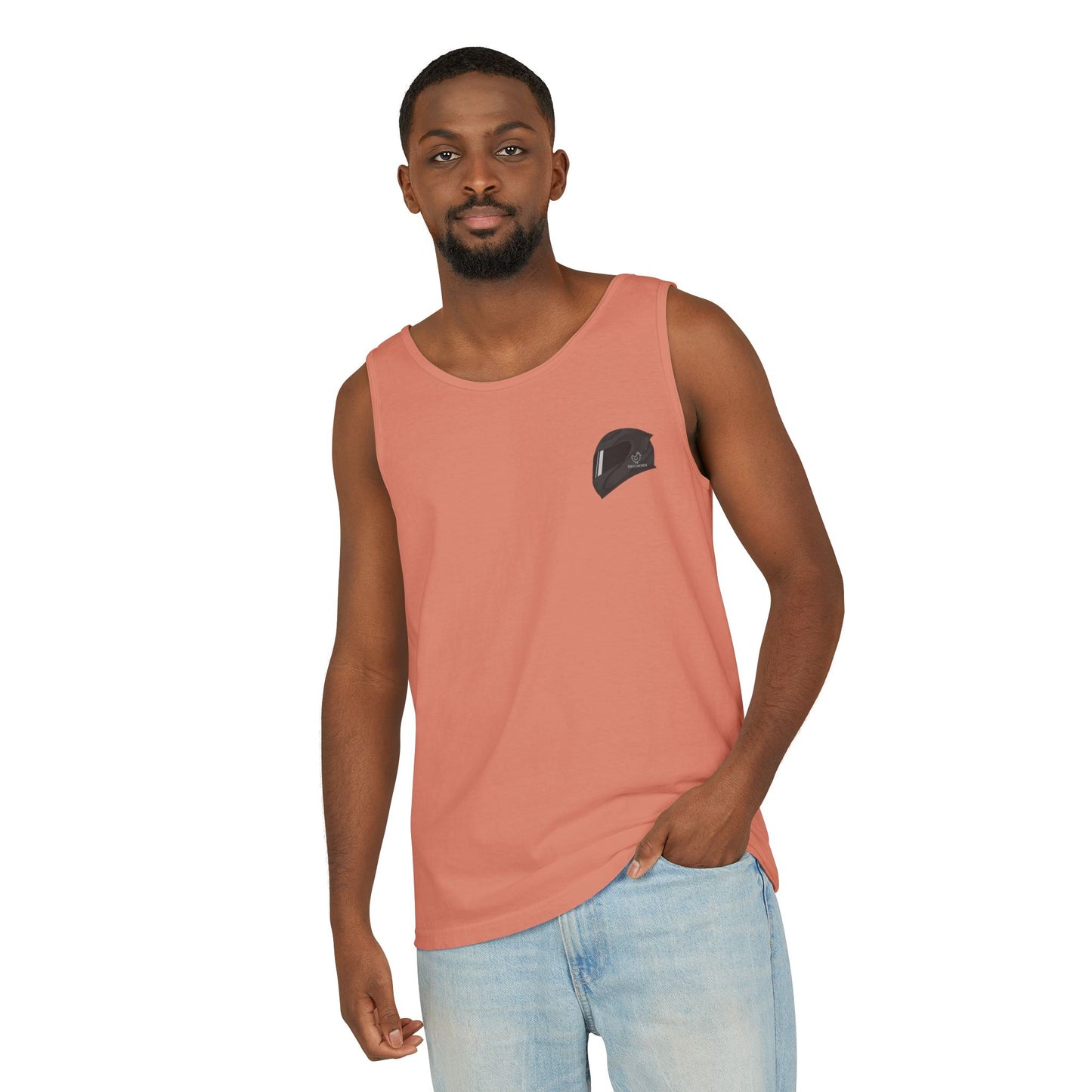 Fireblade Unisex Garment-Dyed Tank Top - Motorcycle Enthusiast Design