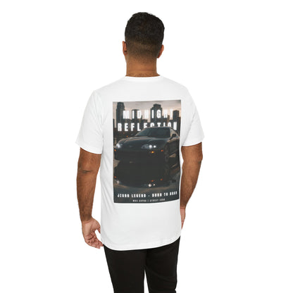 Midnight Reflection Unisex Tee, Casual Streetwear, Car Lovers Gift, Graphic T-Shirt, Everyday Wear, Urban Outfit